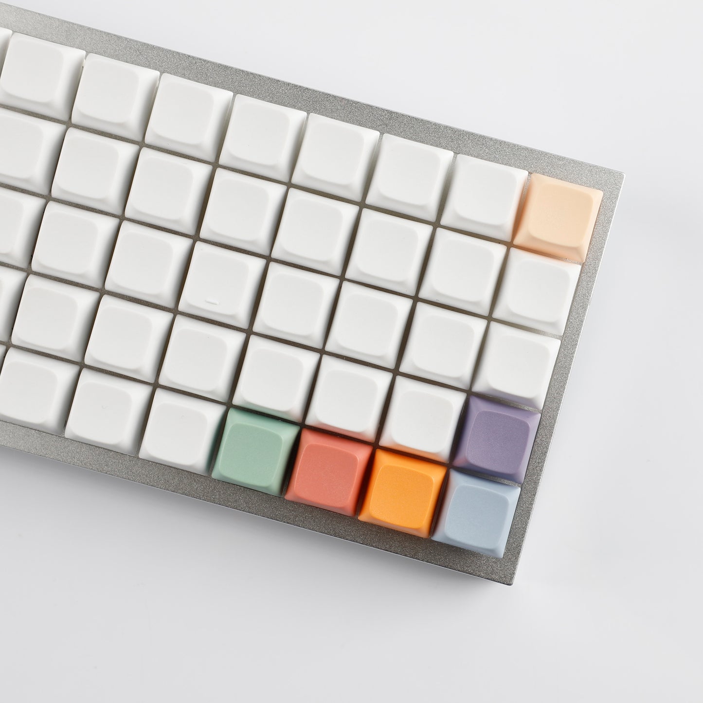 YMDK Colorful theme Dye-Sub Top print Blank XDA Keycap 1.7mm PBT For MX Switches 40% ID75 Split36 Split46 Keyboard Planck YMD40v2 Niu40