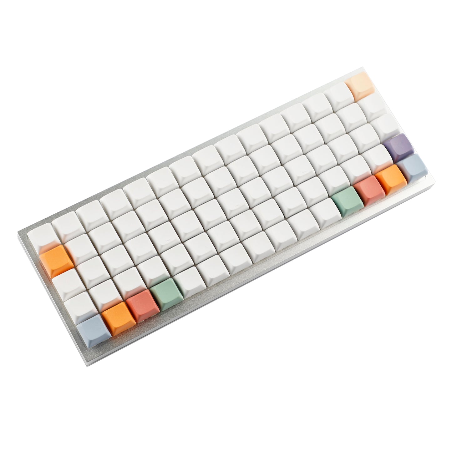 YMDK Colorful theme Dye-Sub Top print Blank XDA Keycap 1.7mm PBT For MX Switches 40% ID75 Split36 Split46 Keyboard Planck YMD40v2 Niu40