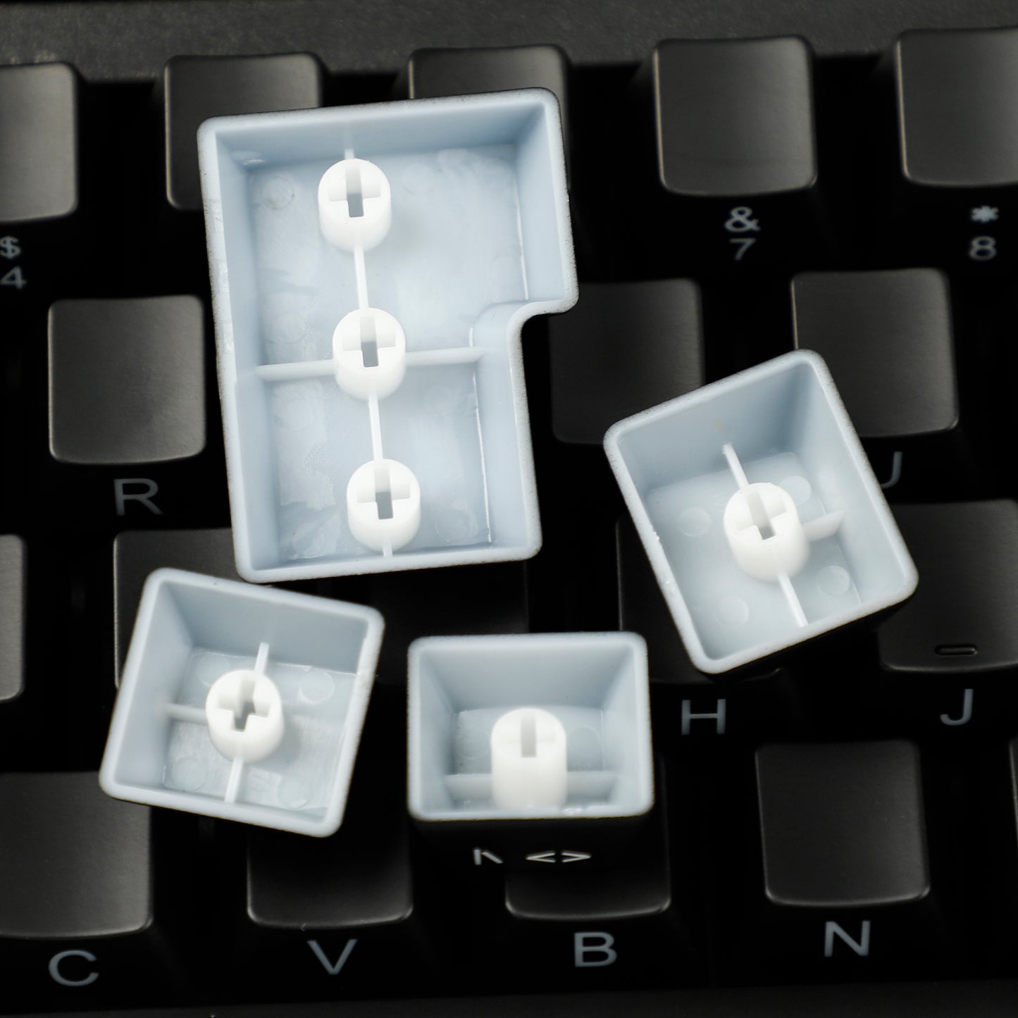 YMDK Black Side-lit 108 Keycaps(ABS OEM Profile1.5mm Thickness/108 TKL 61 Using)
