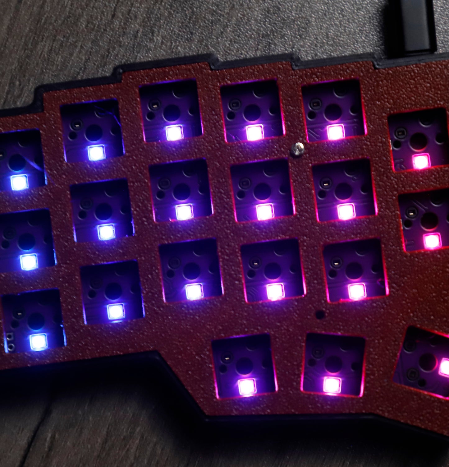 YMDK Split Keyboard Corne V4.1 46 Keys Ergonomic Hotswappable 40% Layout 3D Print case RGB QMK Vial All Key Programmable Mini Independent Gaming Keyboard Kit