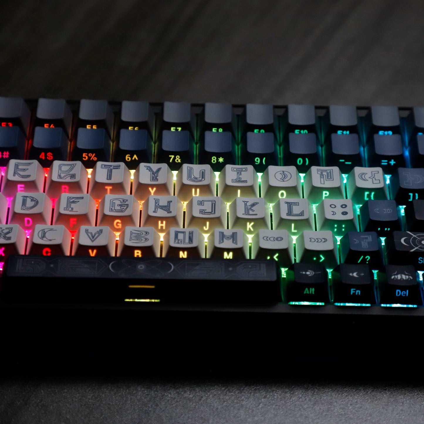 YMDK Wuyuanjiao Monthly Meeting Theme Keycaps Full Set 137 Keys Sidelit Cherry Profile PBT Dye Sub Keycap for MX Mechanical Keyboard