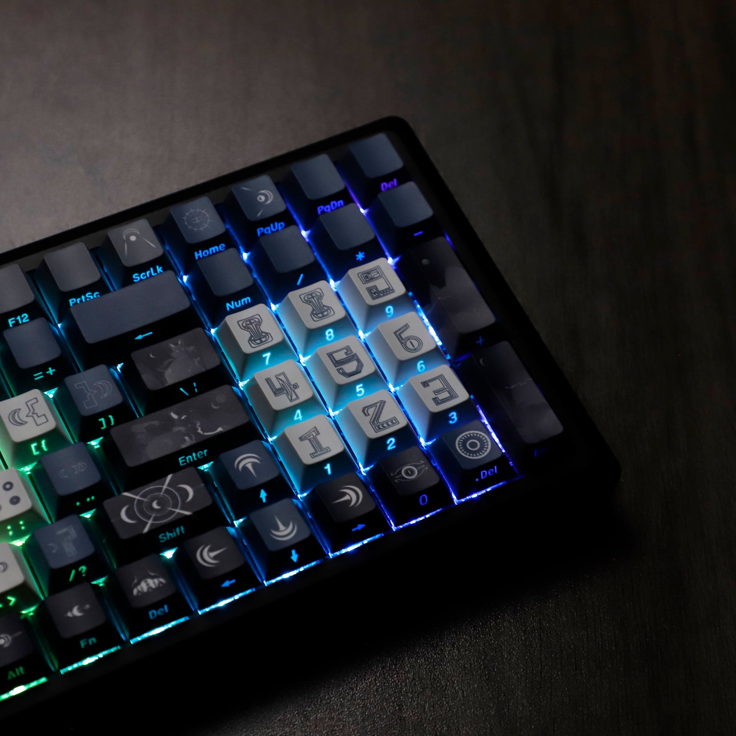 YMDK Wuyuanjiao Monthly Meeting Theme Keycaps Full Set 137 Keys Sidelit Cherry Profile PBT Dye Sub Keycap for MX Mechanical Keyboard