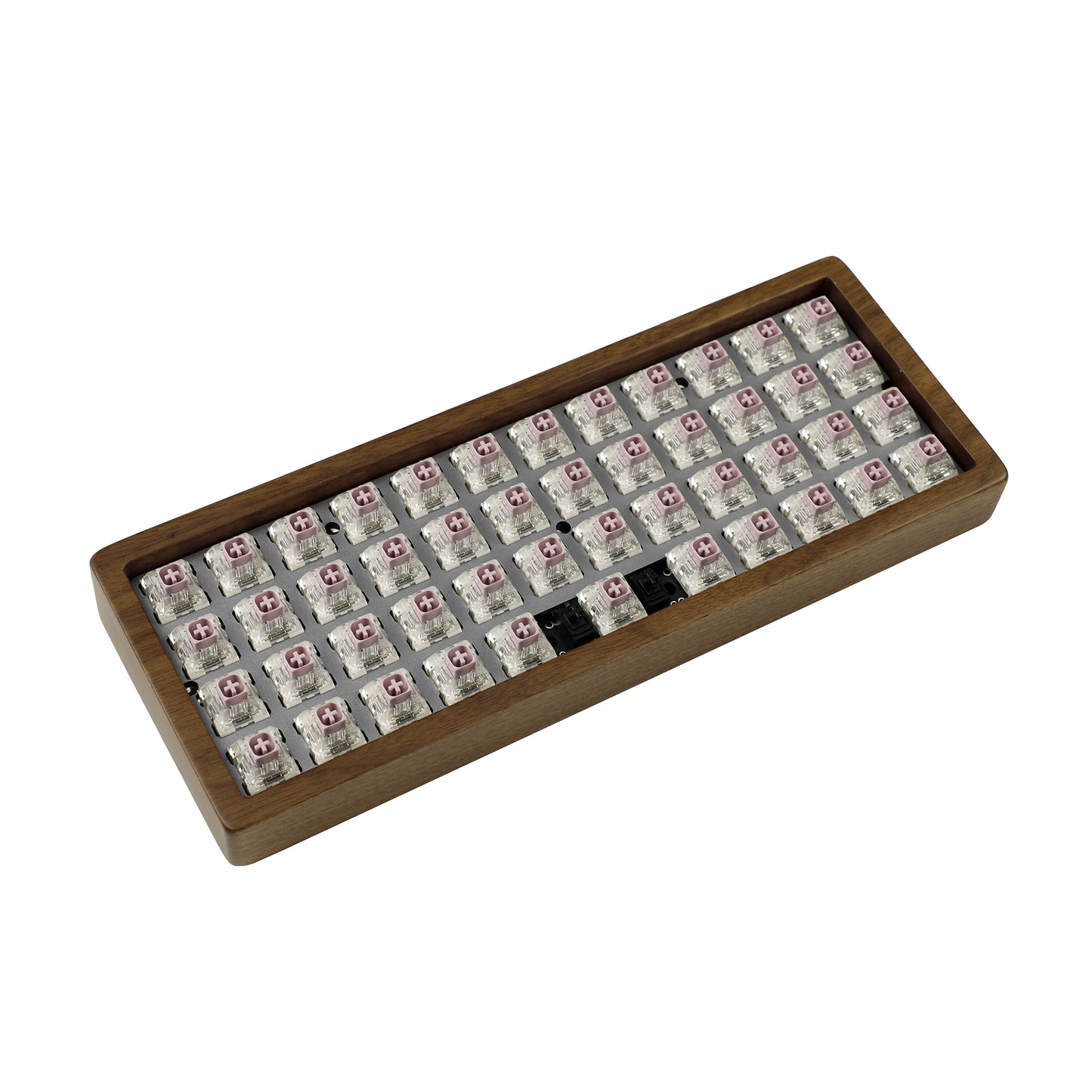 YMD40 Air40 Walnut Wood Case RGB Hot swap Kit(RGB Type C PCB Support VIA)