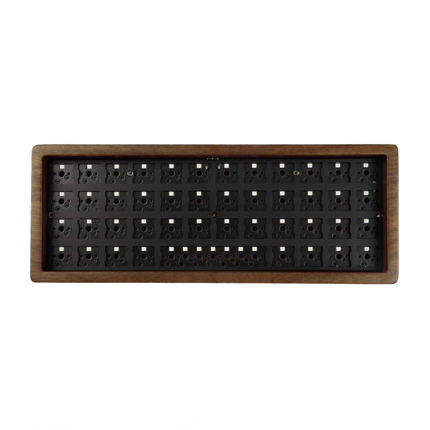 YMD40 Air40 Walnut Wood Case RGB Hot swap Kit(RGB Type C PCB Support VIA)