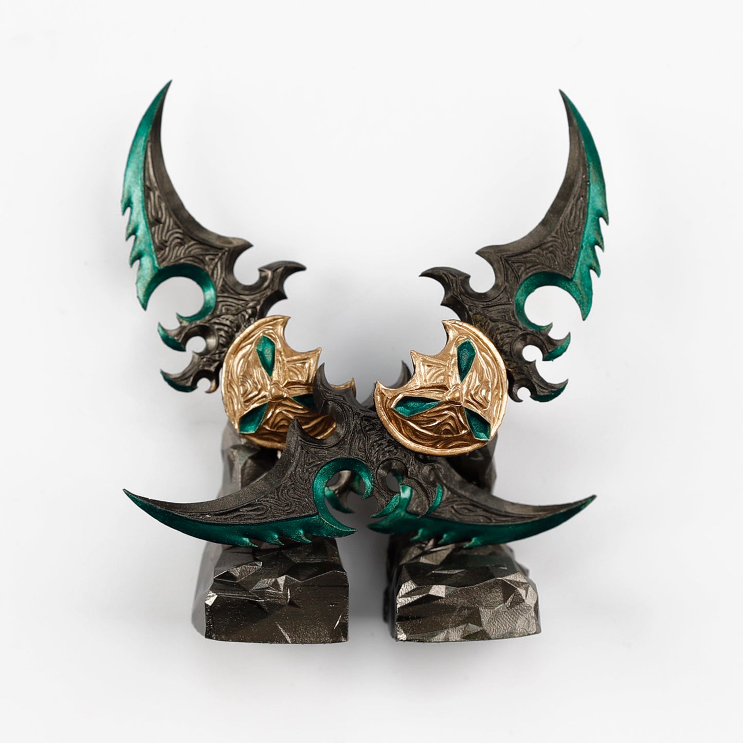 YMDK World of Warcraft Theme Personalized Keycaps With Magnetic Warblade And Egg Knife Designs Custom Key Caps for MX Mechanical Keyboards