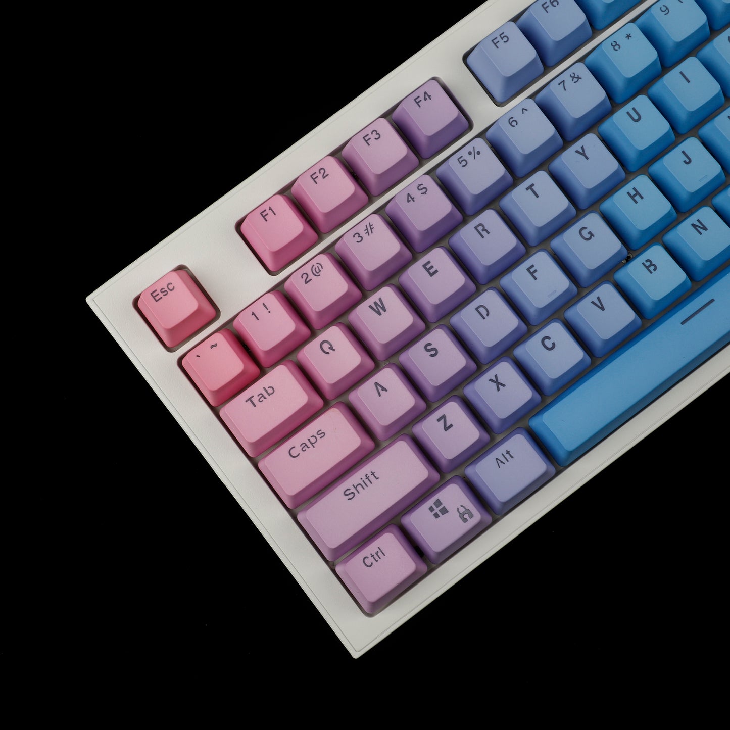 YMDK Sunset Theme Doubleshot Backlit 121 Keycaps(OEM Profile PBT )