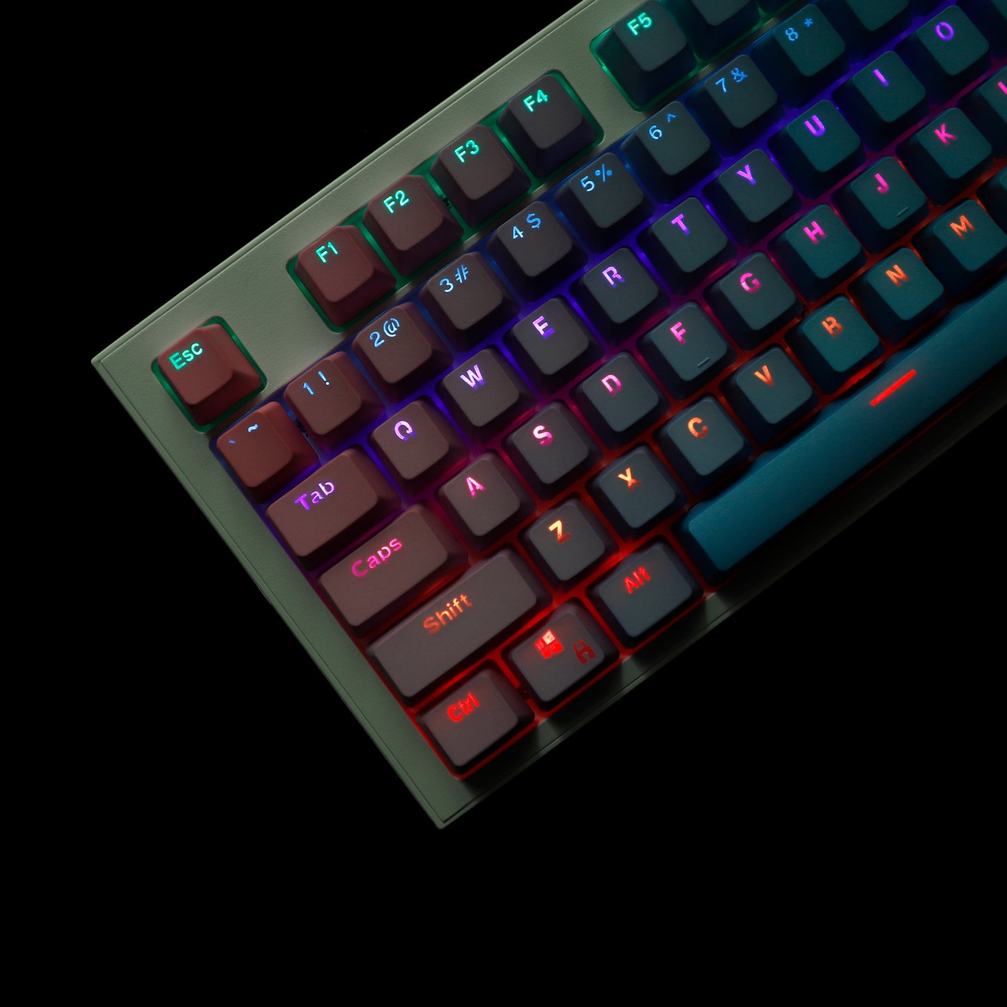 YMDK Sunset Theme Doubleshot Backlit 121 Keycaps(OEM Profile PBT )