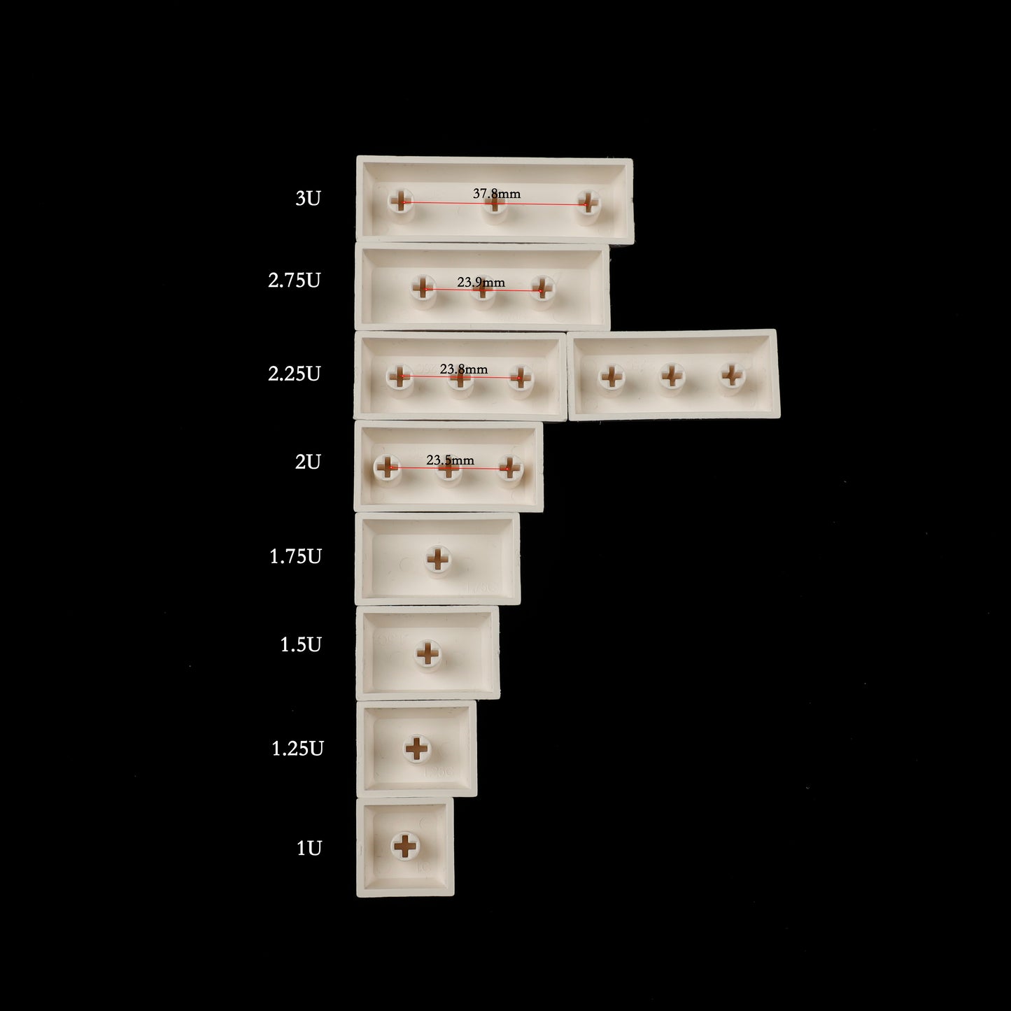 XDA Profile Convex Spacebar Kit(9 pcs)