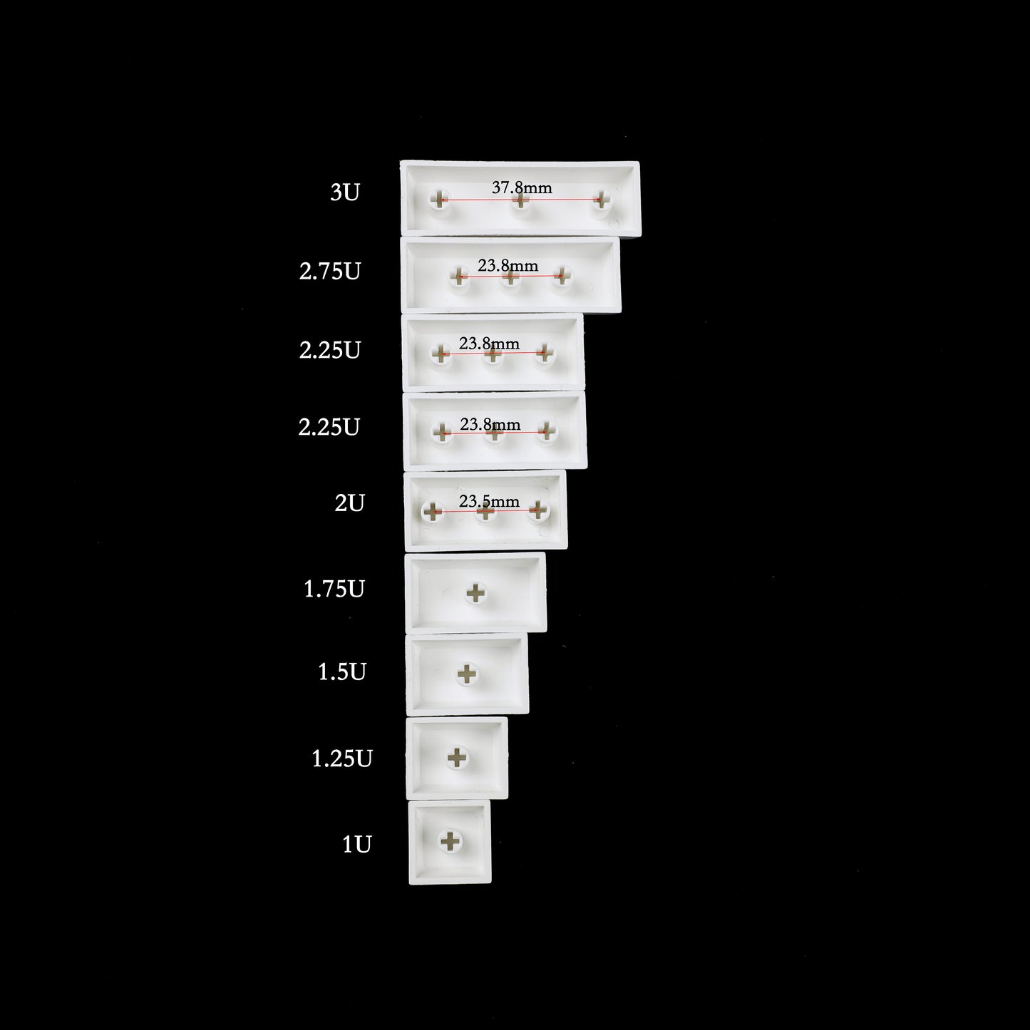 XDA Profile Convex Spacebar Kit(9 pcs)