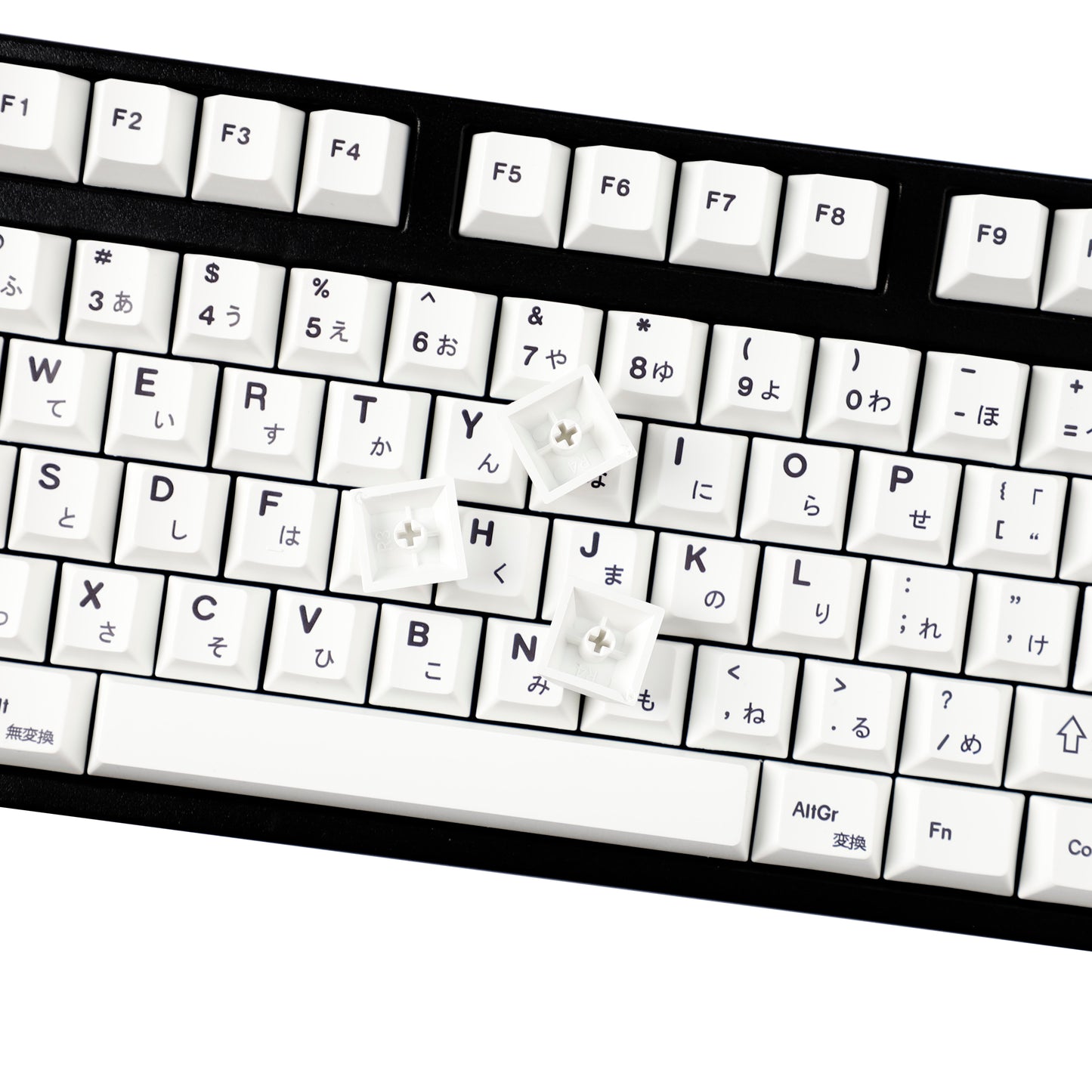 YMDK Minimalist English Japanese Thai Full Set Keycaps PBT Dye Sub  Cherry Profile for 61/75/87/98/100/104 MX Mechanical Keyboard