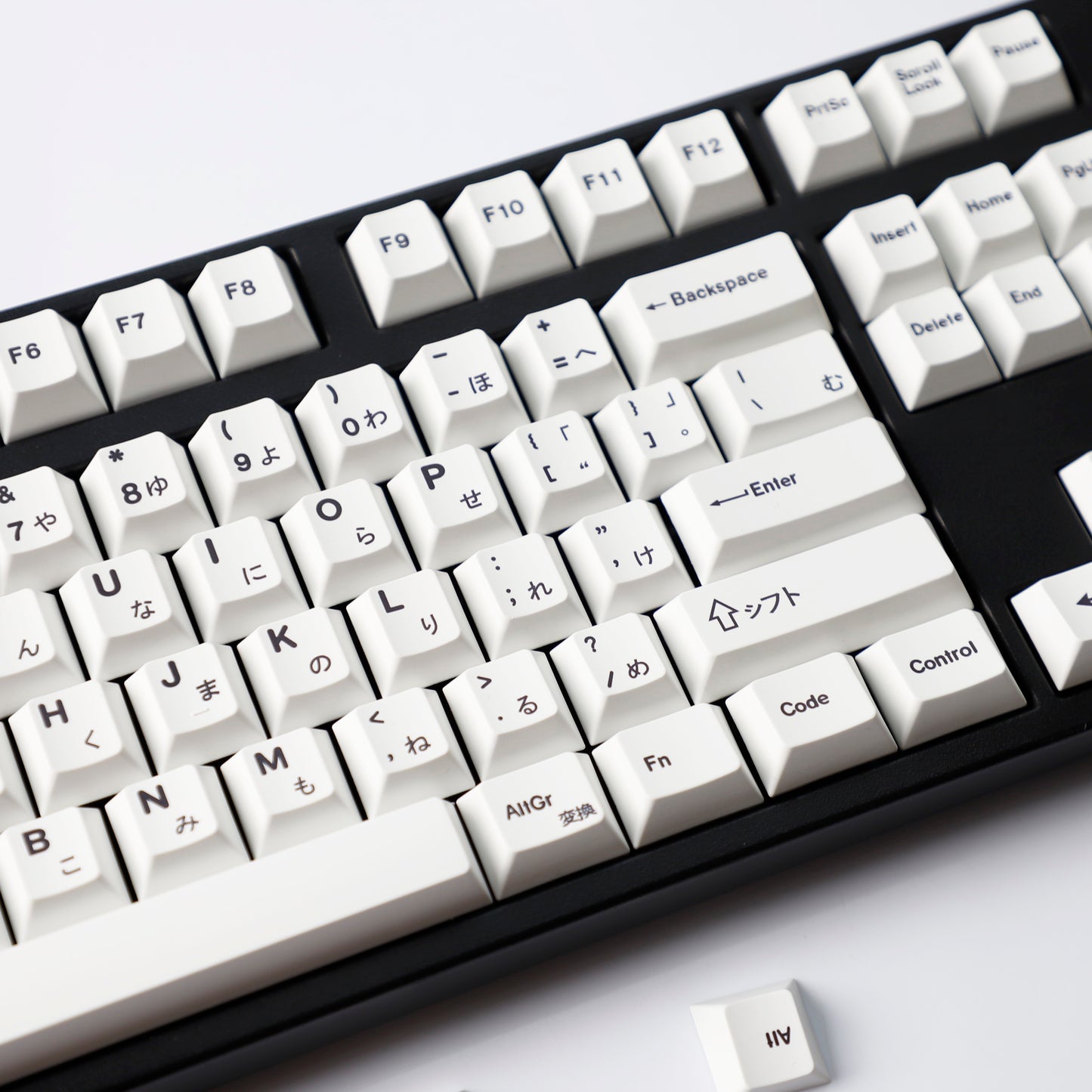 YMDK Minimalist English Japanese Thai Full Set Keycaps PBT Dye Sub  Cherry Profile for 61/75/87/98/100/104 MX Mechanical Keyboard