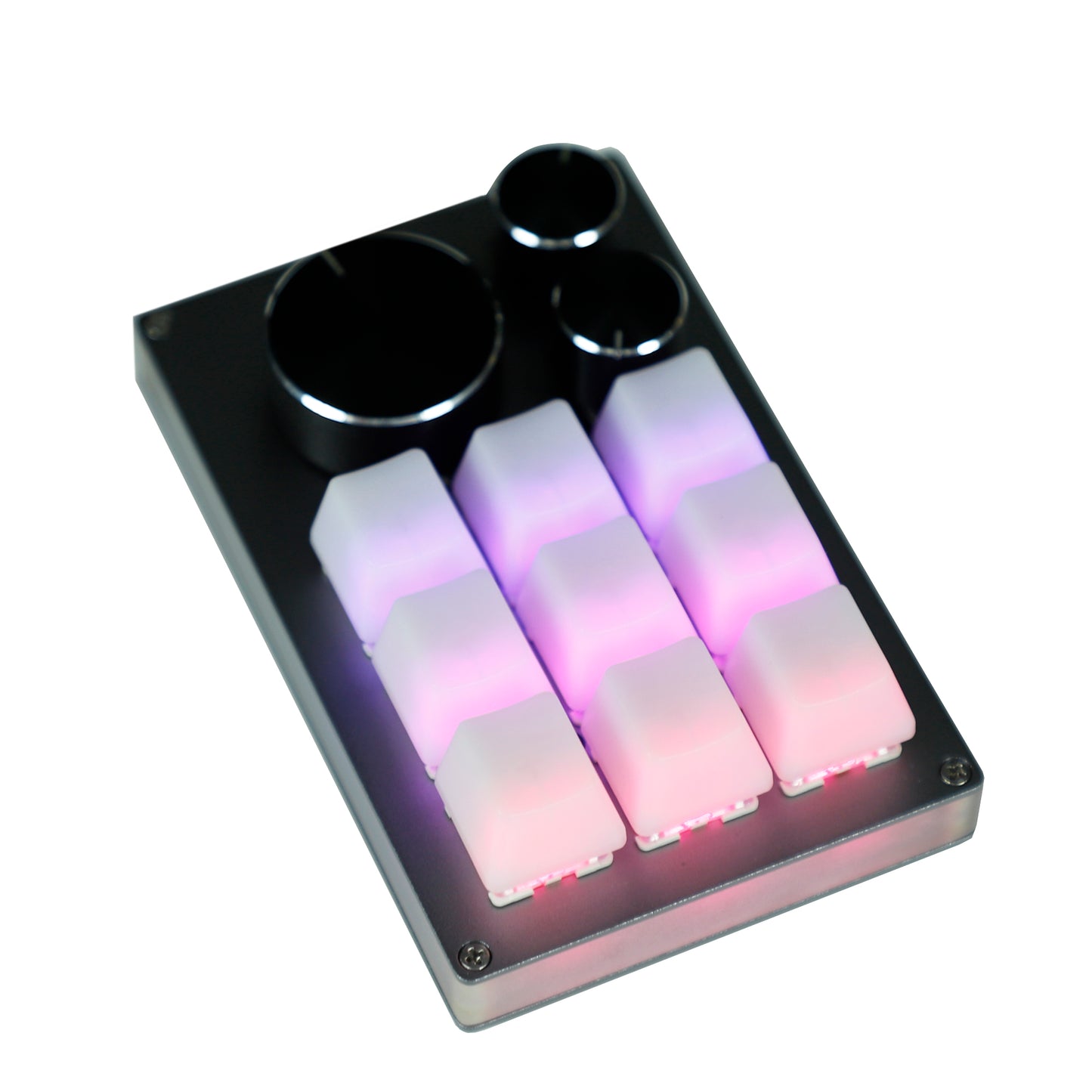 YMDK 12 Key CNC Aluminum Hotswap RGB Knob Support VIA VIAL Macro MX Switches Mechanical Keyboard Numpad For Gaming Photoshop