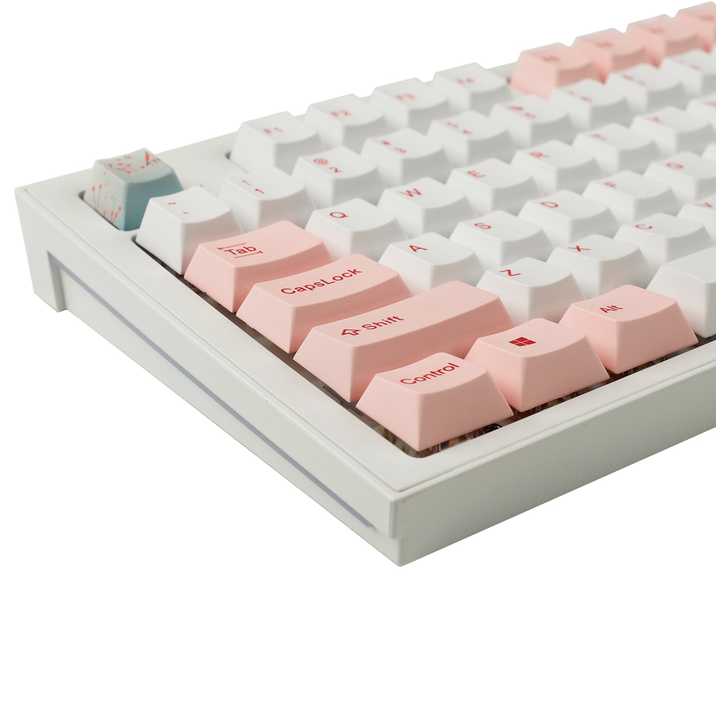 YMDK Blossoms Theme PBT 129 Keycaps(Cherry Profile Five Sides Dye Sub )