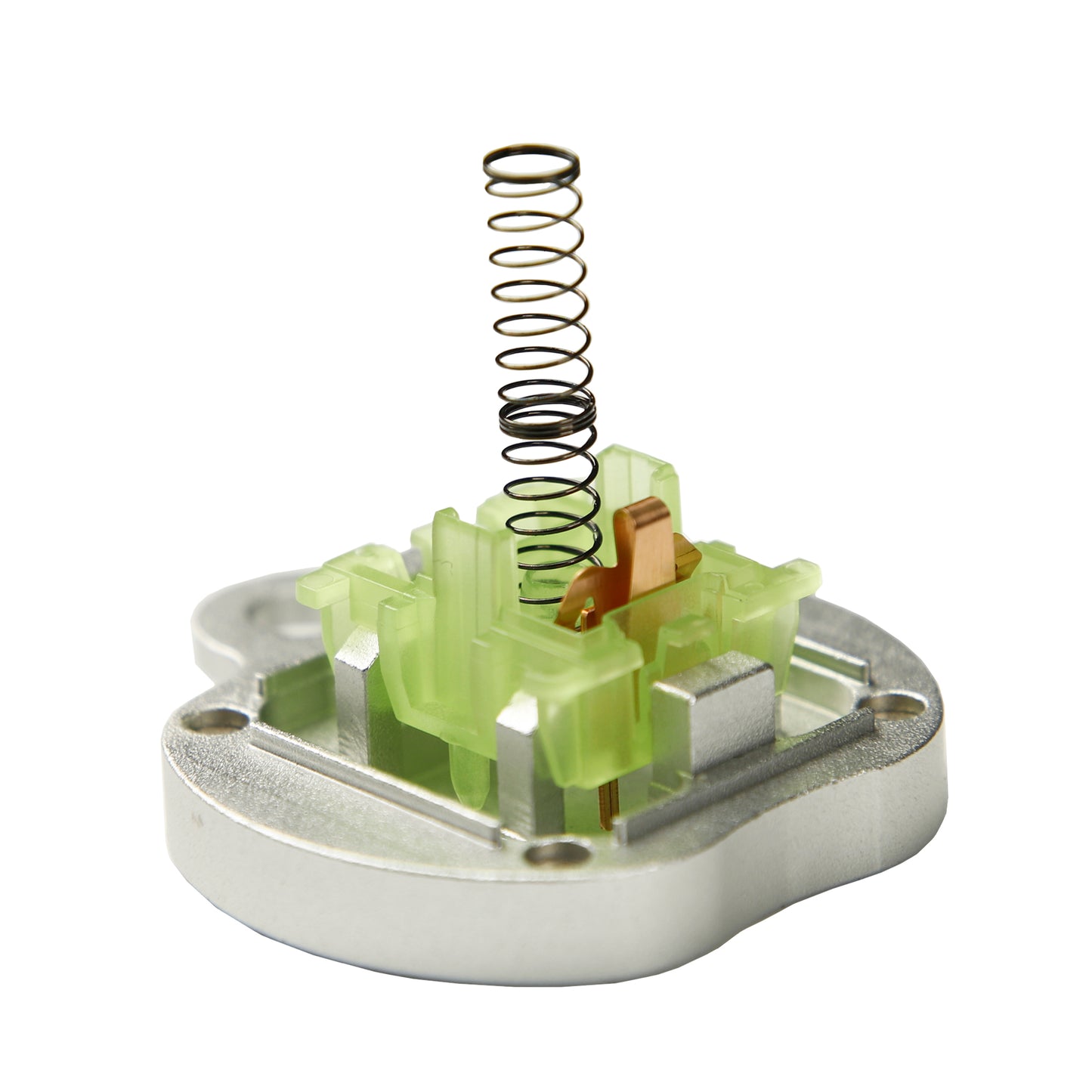 Gateron Luciola 5 pin Linear Luminous Switches High Gloss Trasparent Green Top Housing 55g For Mx Mechanical Keyboard