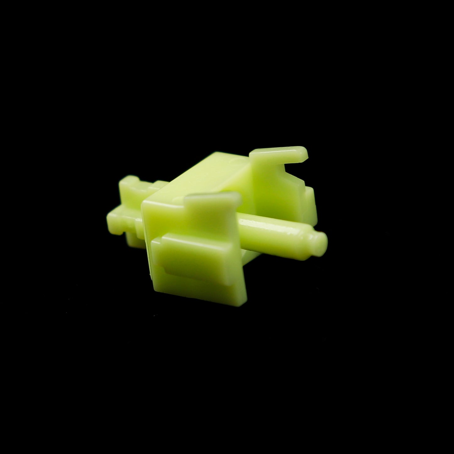 Gateron Luciola 5 pin Linear Luminous Switches High Gloss Trasparent Green Top Housing 55g For Mx Mechanical Keyboard