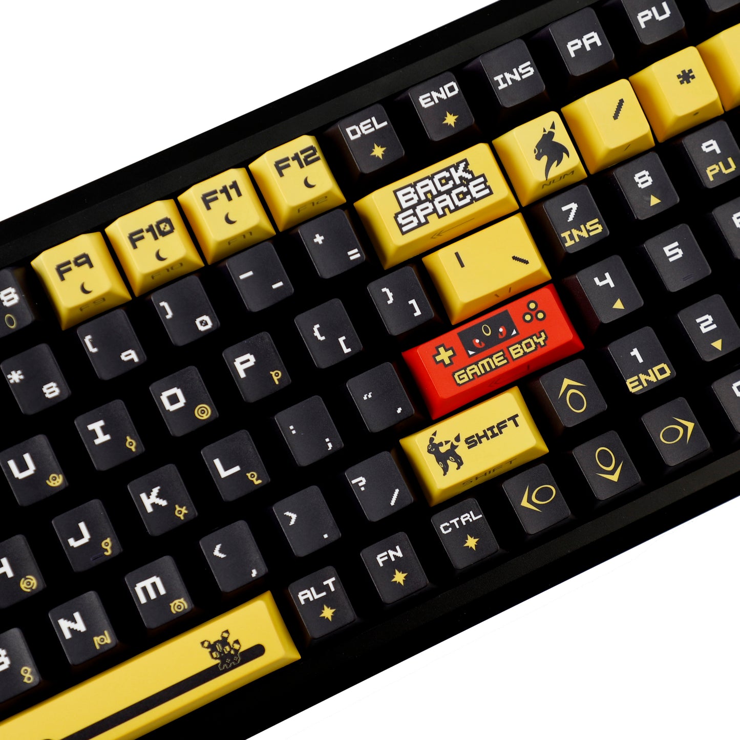YMDK Elf Baby Theme Keycaps 124 Keys Side-lit Top Print Five-side Dye Sub PBT Cherry Profile Custom keycap for 61/68/84/87/98/104/108 MX Mechanical Keyboard