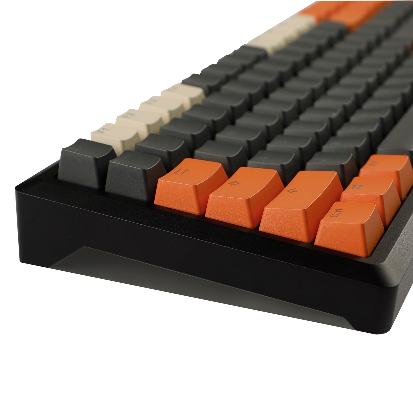 Carbon Miami PBT Double Shot Cherry Profile ANSI Backlit Keycaps for MX Mechanical Keyboard Melody 96 KBD75 68 61 87 104 Keychron(Only Keycap) (Carbon)