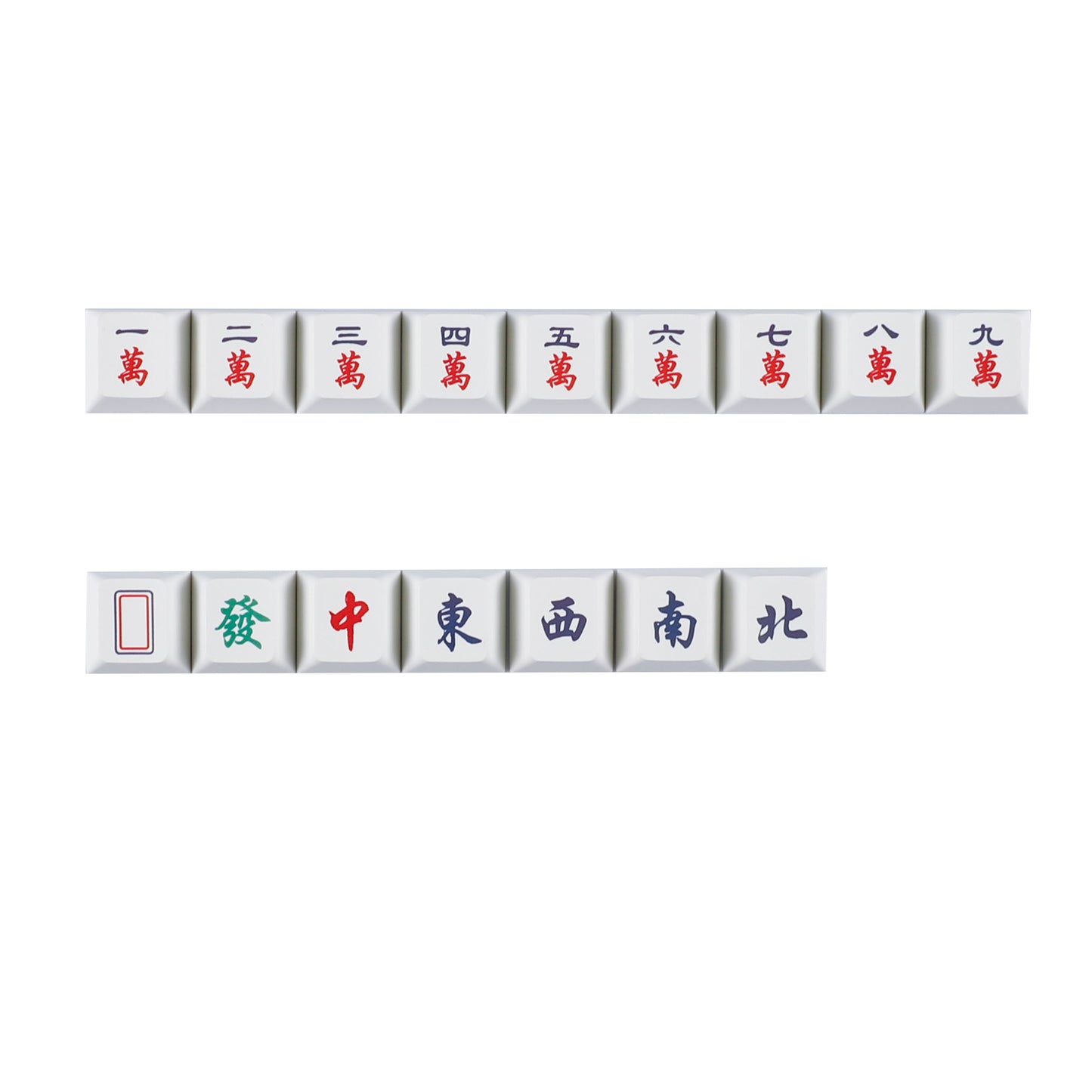 YMDK Mahjong Theme Personalized Keycaps Novel Creative PBT Key Cap Cherry Profile R4 Dye Sub KeyCap for MX Mechanical Keyboard