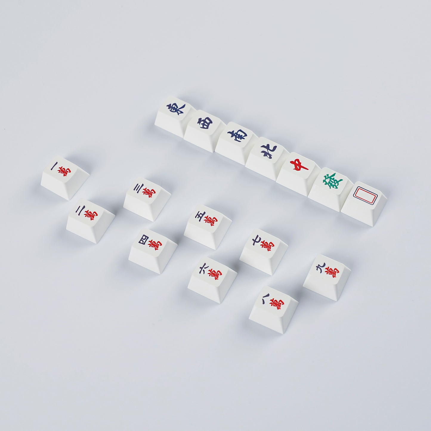 YMDK Mahjong Theme Personalized Keycaps Novel Creative PBT Key Cap Cherry Profile R4 Dye Sub KeyCap for MX Mechanical Keyboard