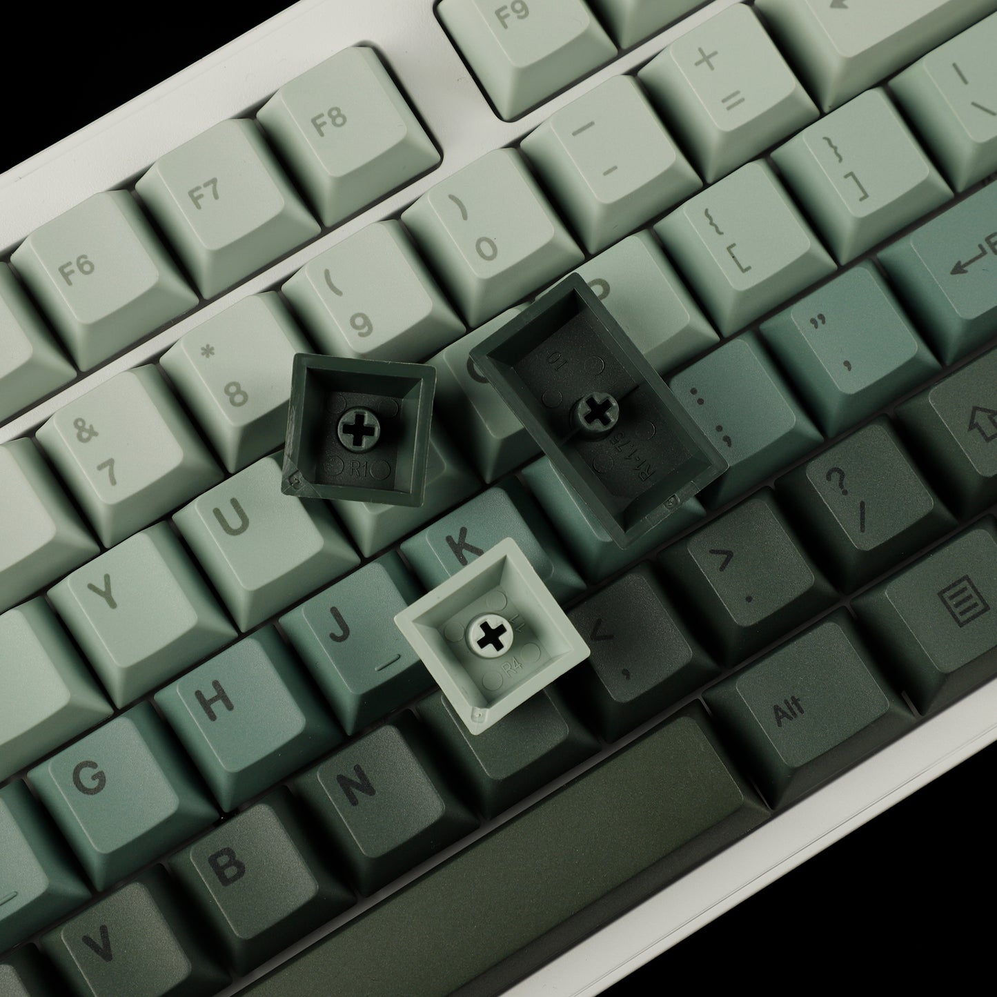 YMDK Cherry Profile Gradient Color Keycap( Dye Subbed Keycap Set Thick PBT)