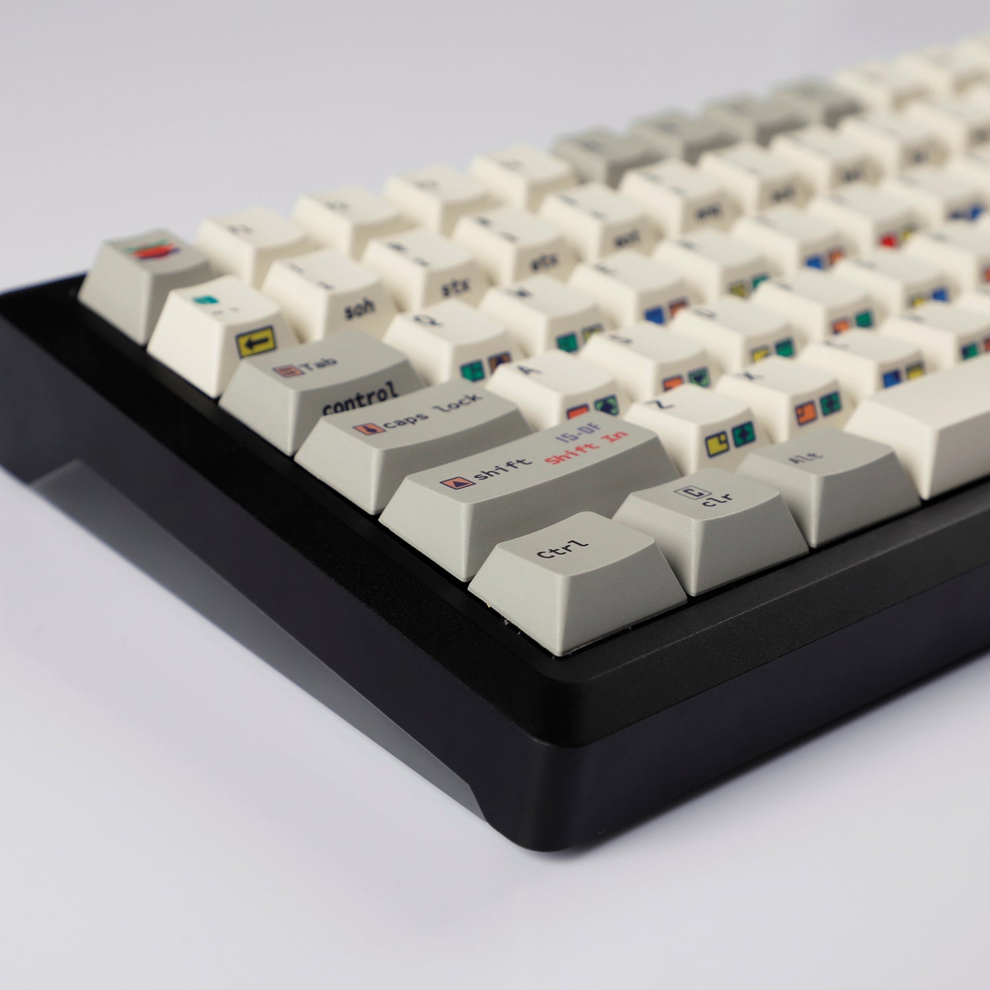 YMDK C64 R2 R3 Commodore Theme 153 keycaps Retro Full Set PBT Keycap for Mechanical Keyboard (Cherry profile Dye sub)