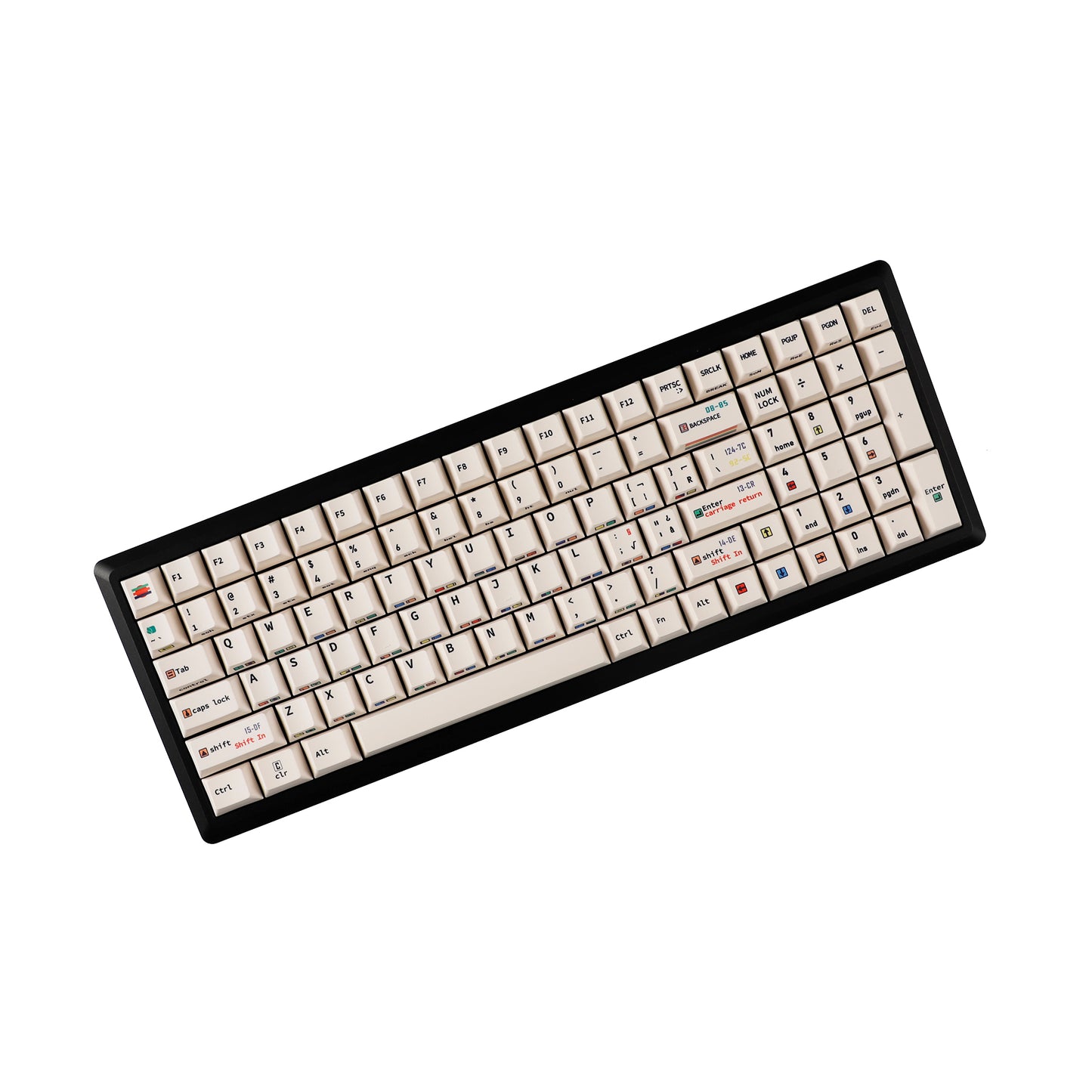 YMDK C64 R2 R3 Commodore Theme 153 keycaps Retro Full Set PBT Keycap for Mechanical Keyboard (Cherry profile Dye sub)