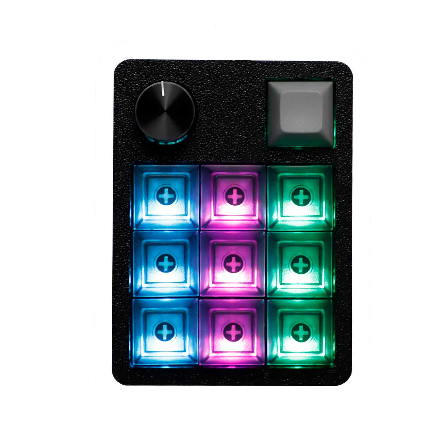 CV11 11-Key Mini Mechanical Keyboard – Wired, Hot-Swap, RGB Knob & PLA 3D Printed Case, Supports VIAL Macro for Gaming & Office