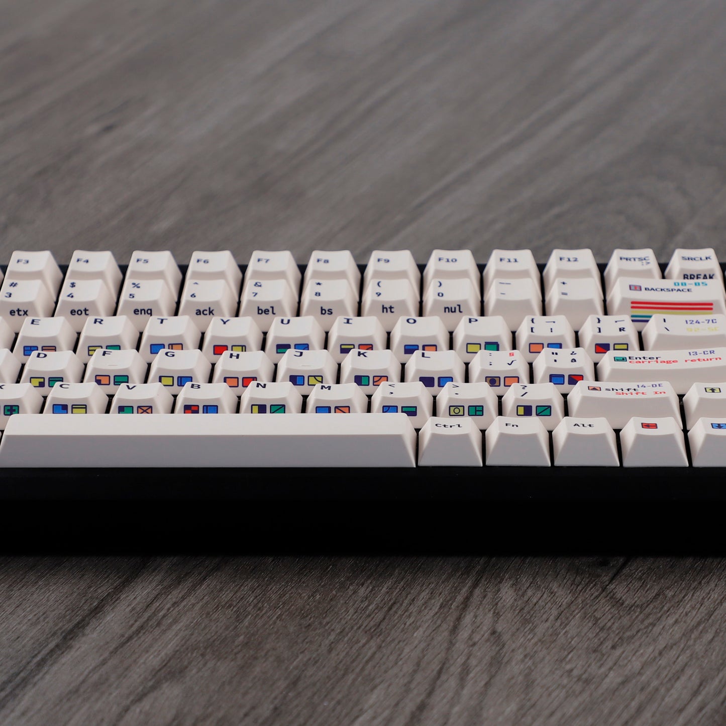 YMDK C64 R2 R3 Commodore Theme 153 keycaps Retro Full Set PBT Keycap for Mechanical Keyboard (Cherry profile Dye sub)