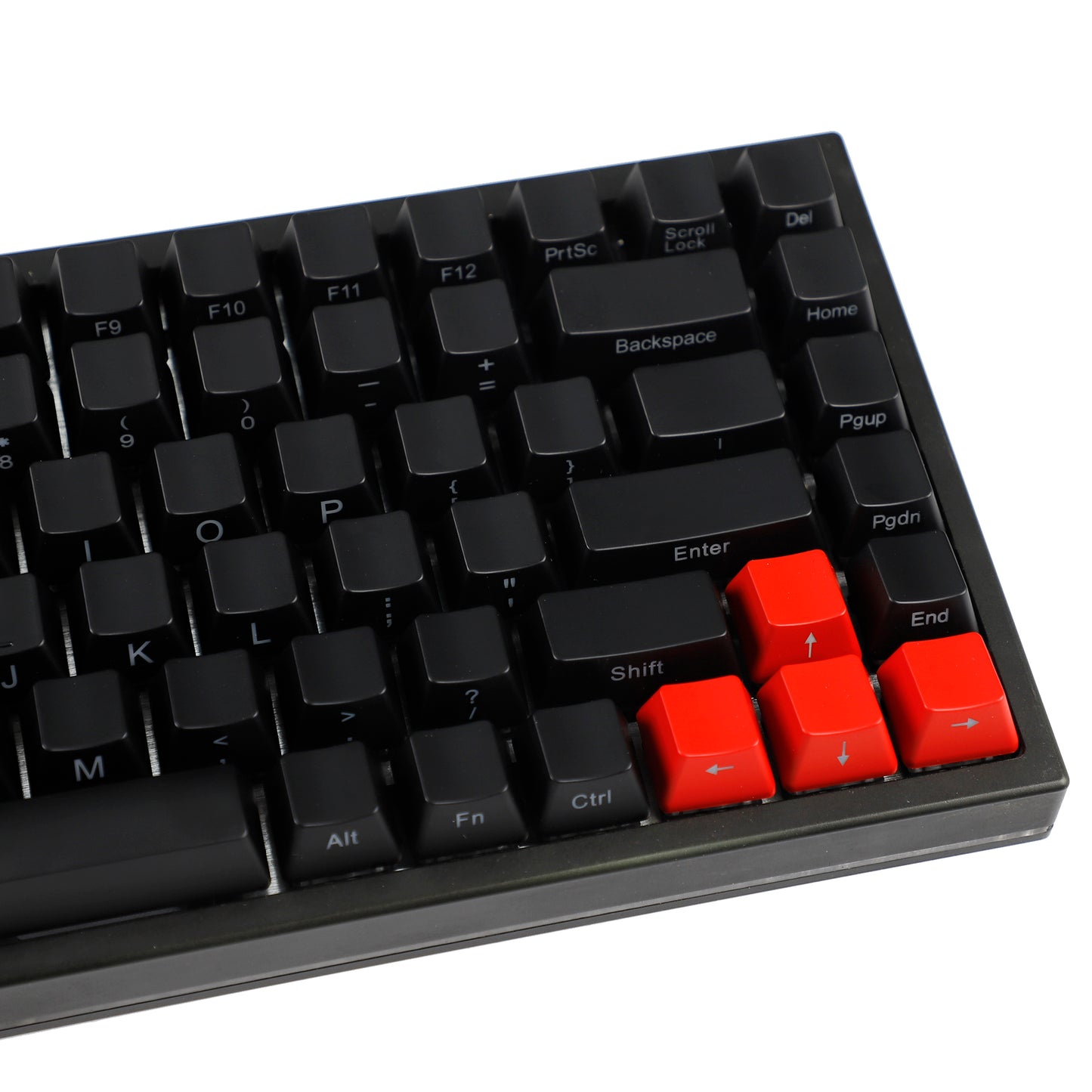 YMDK Black Red Sild-lit 136 Keycaps(ABS UV Coated OEM Profile 1.2mm/108 104 96 87 61 68 NJ80 GMMK84 KBD75 KBD67 XD64 GK64 Using)