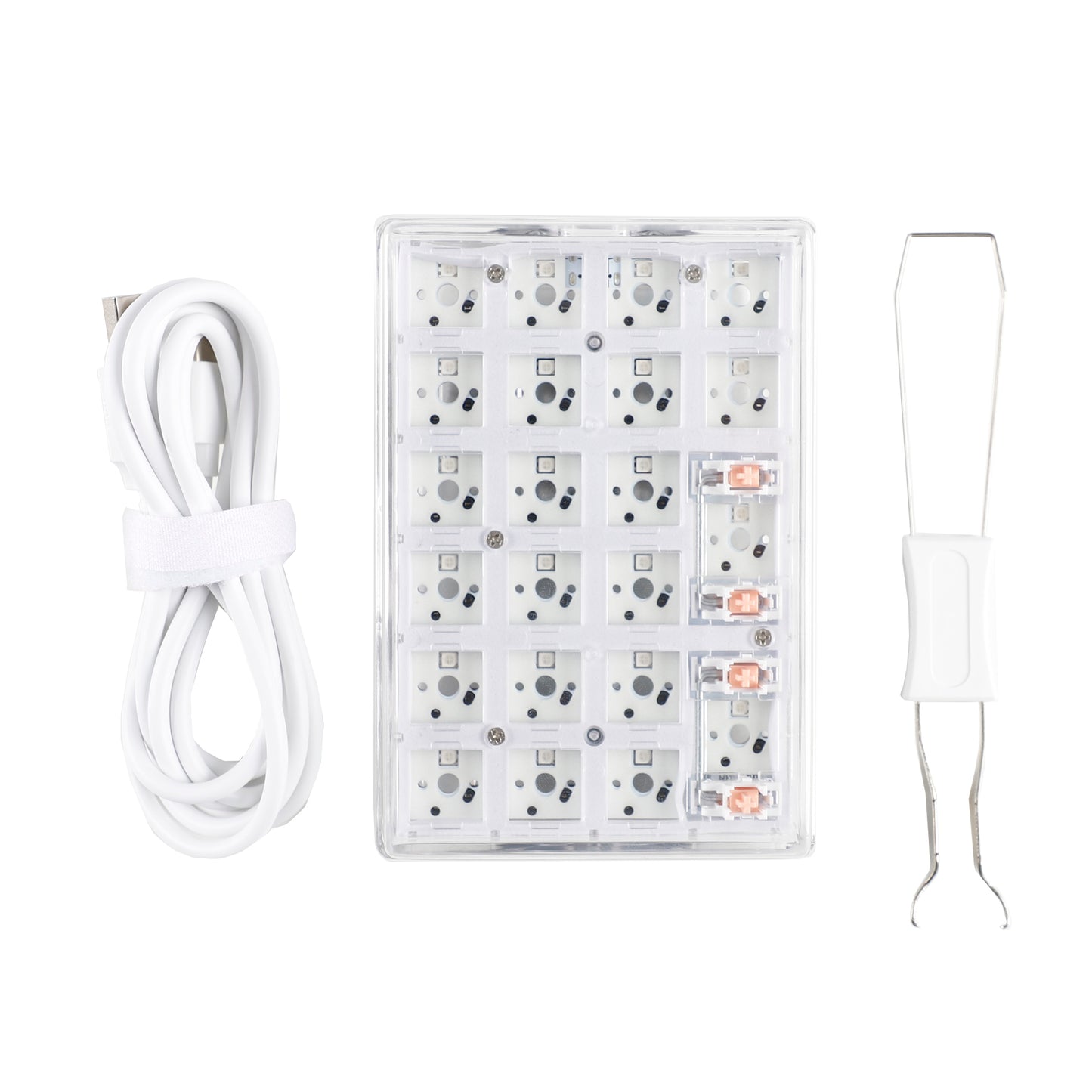 K22 Triple Mode 22 keys Hot Swap Numpad(Wired&Bluetooth&2.4G Wireless PC Case)