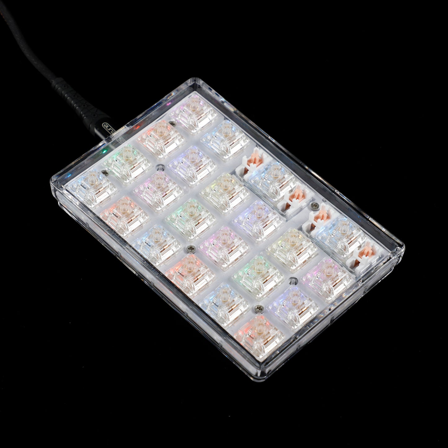 K22 Triple Mode 22 keys Hot Swap Numpad(Wired&Bluetooth&2.4G Wireless PC Case)