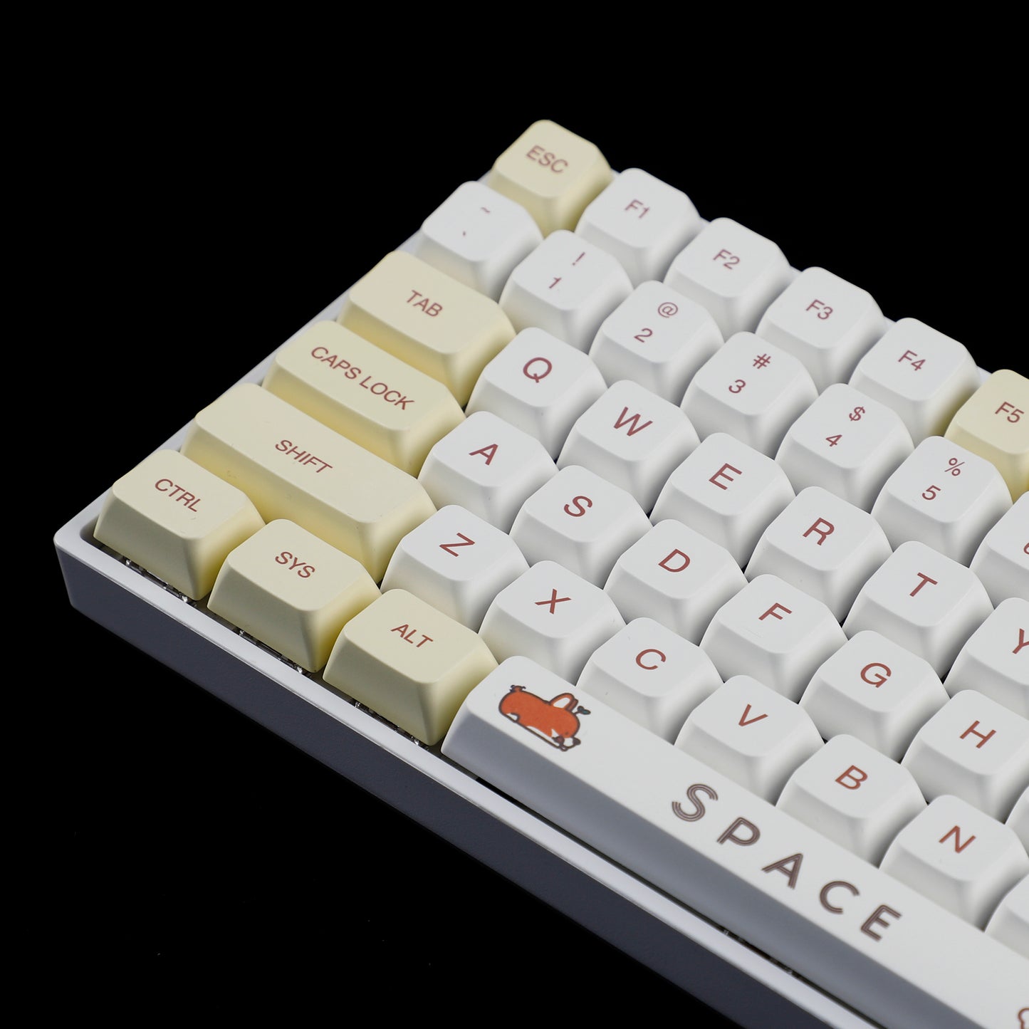 YMDK Shiba Inu 139 Keycaps(Dye Sub MDA Profile 1.55mm)