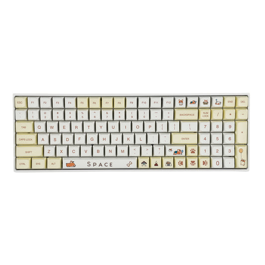 YMDK Shiba Inu 139 Keycaps(Dye Sub MDA Profile 1.55mm)