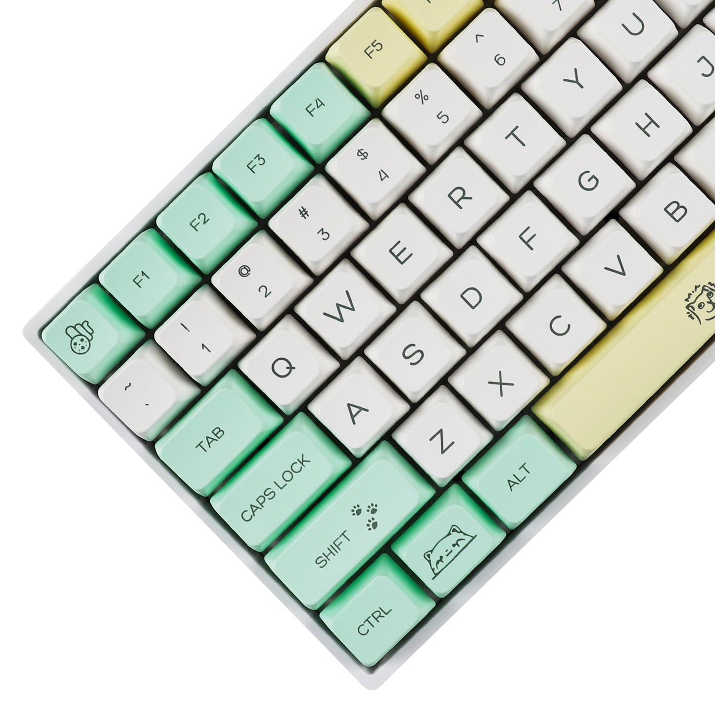 YMDK Peeking Cat 144 Keycaps(Dye SubMDA Profile 1.55mm)