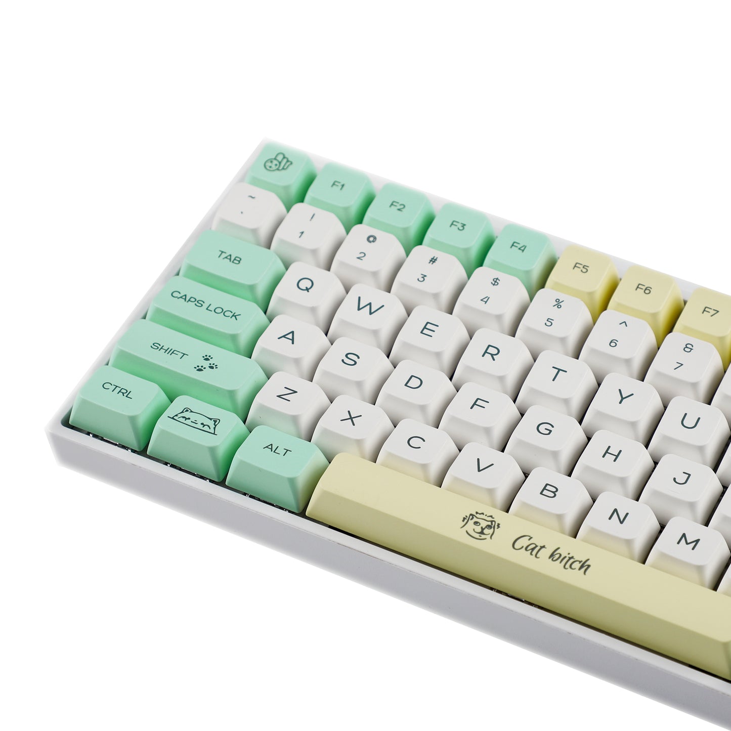 YMDK Peeking Cat 144 Keycaps(Dye SubMDA Profile 1.55mm)