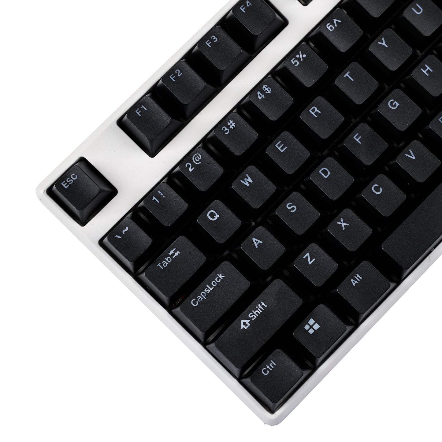 YMDK Black White Cherry Profile PBT Double Shot 104 108 Top Print Shine Through Translucent Backlit keycap