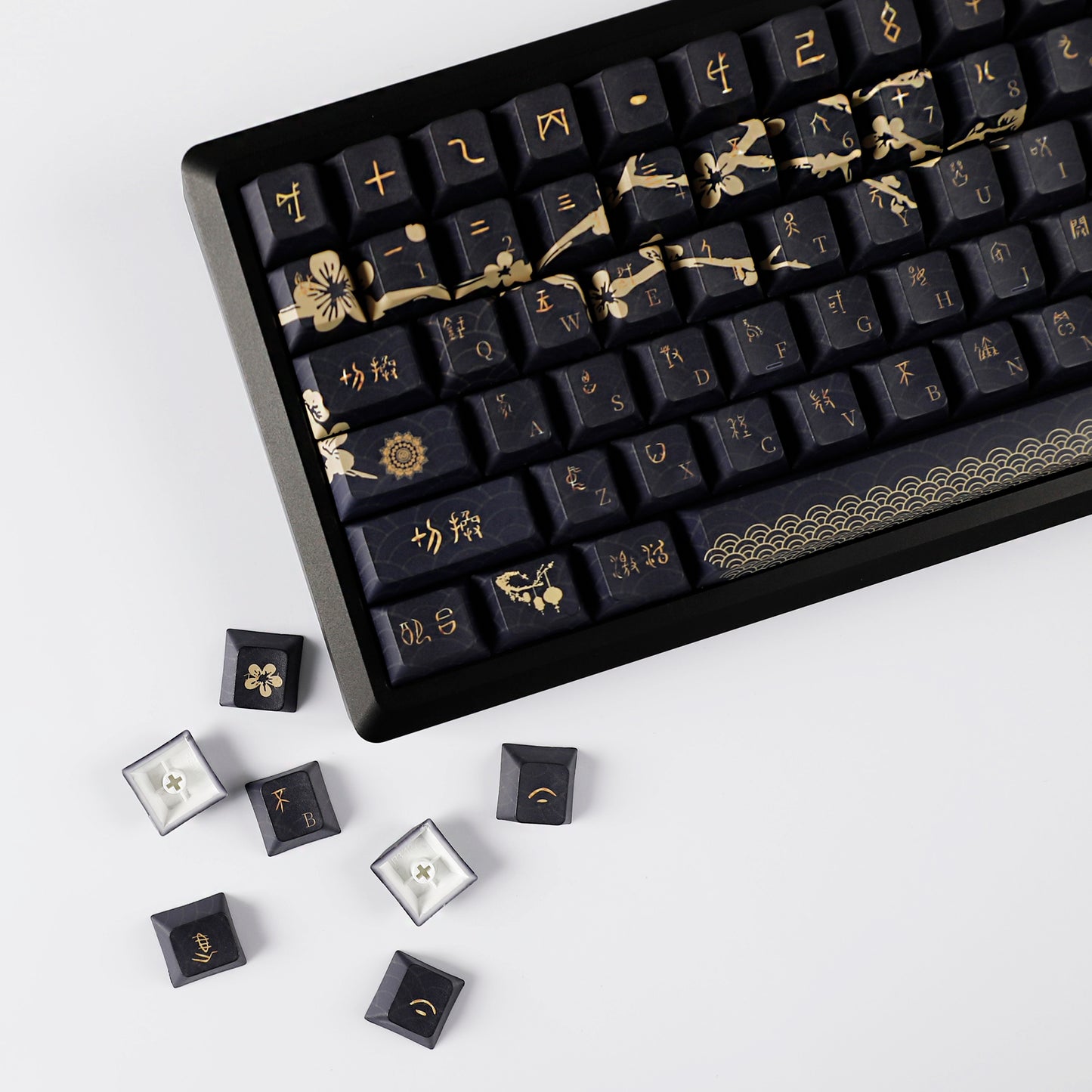 YMDK Dawn of the Other Shore Theme Keycaps Full Set 128 Keys PBT Dye Sub Cherry Profile Keycap for MX Mechanical Keyboard