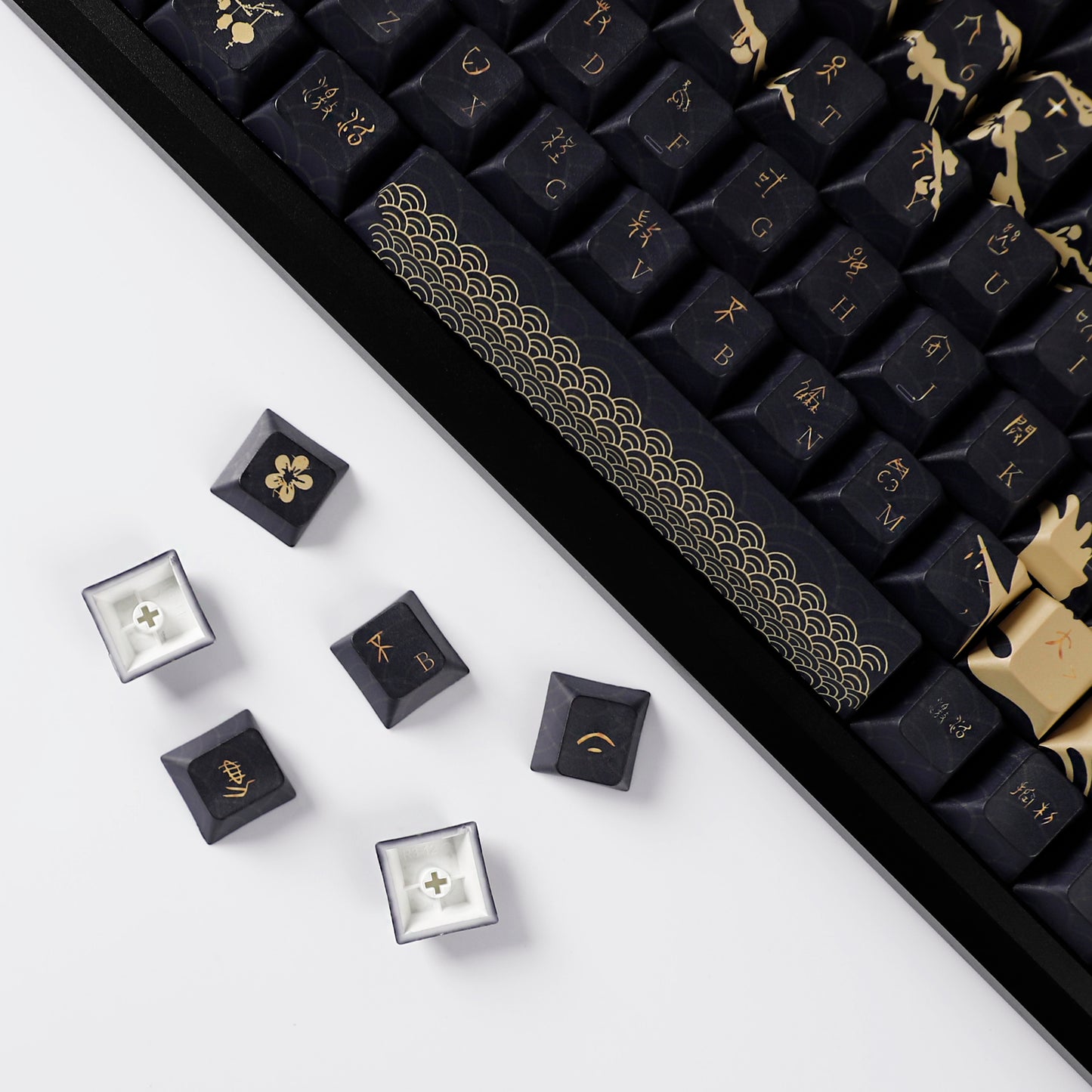 YMDK Dawn of the Other Shore Theme Keycaps Full Set 128 Keys PBT Dye Sub Cherry Profile Keycap for MX Mechanical Keyboard