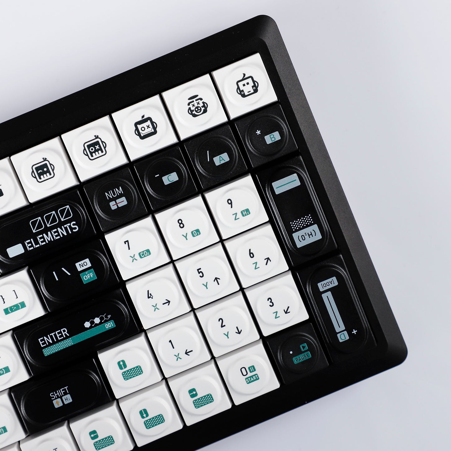 YMDK Bricks Full Set 138 keys Keycaps Classic Blocks Theme Color UV Print Frosted Low Profile Keycap for Mechanical Keyboard 104 87 84 68 61