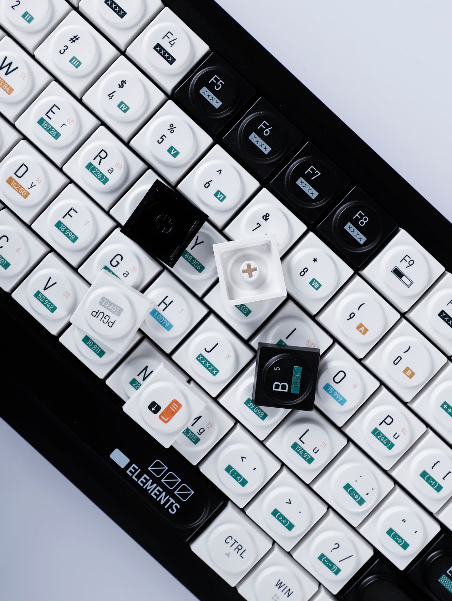 YMDK Bricks Full Set 138 keys Keycaps Classic Blocks Theme Color UV Print Frosted Low Profile Keycap for Mechanical Keyboard 104 87 84 68 61
