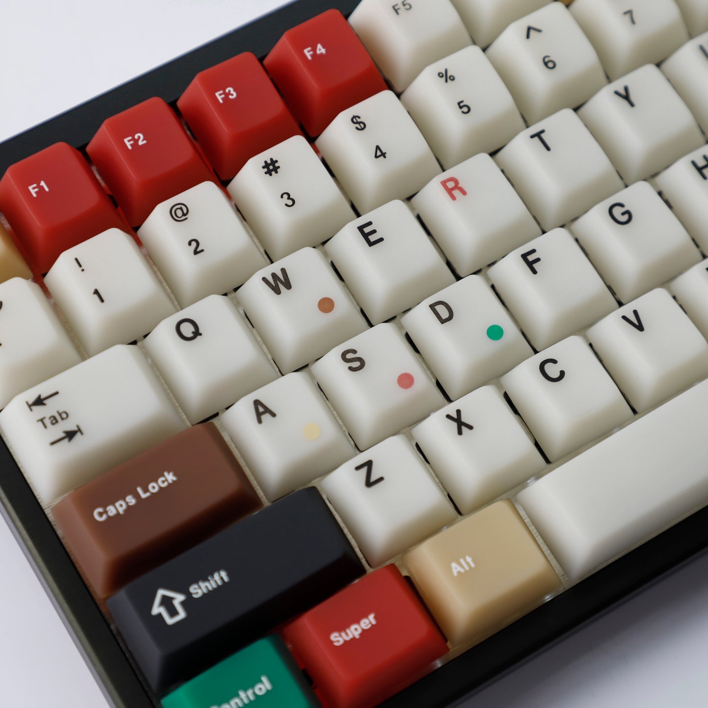 YMDK 102 Keys Cherry Profile Keycaps – Retro Fog Light Soft Jade Theme | PC Top Print, Compatible with 61/64/68/84/87 MX Mechanical Keyboards