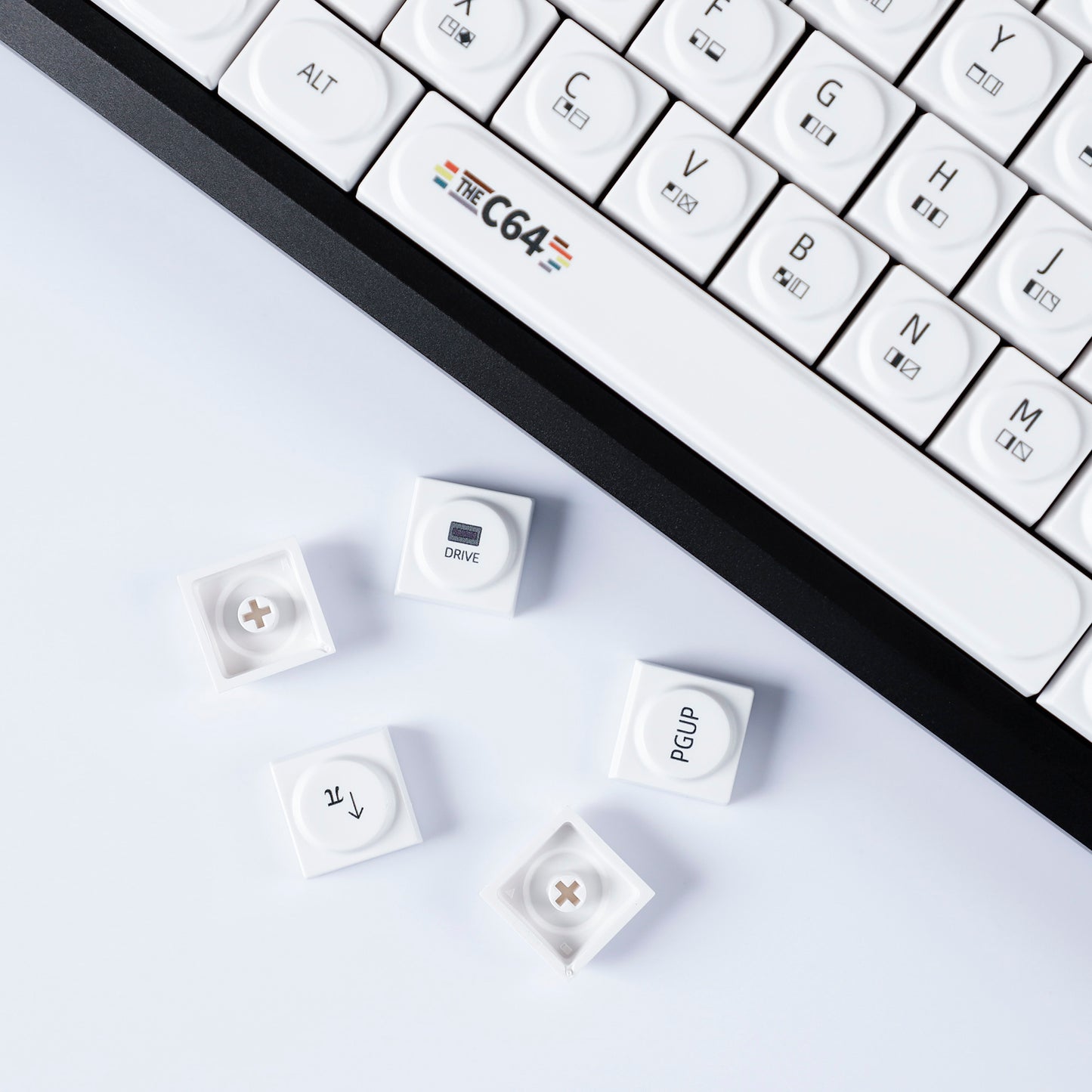 YMDK Bricks Full Set 138 keys Keycaps Classic Blocks Theme Color UV Print Frosted Low Profile Keycap for Mechanical Keyboard 104 87 84 68 61