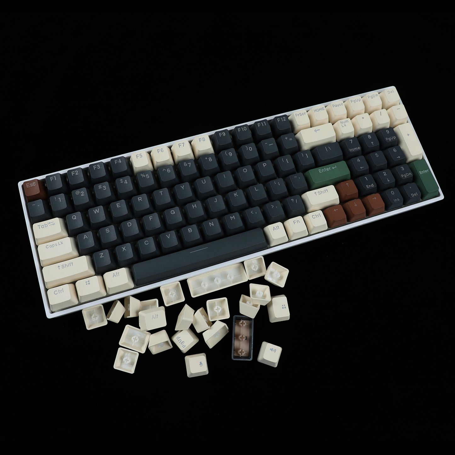 YMDK Wild Theme Backlit 122 Keycaps(Double Shot OEM Profile)