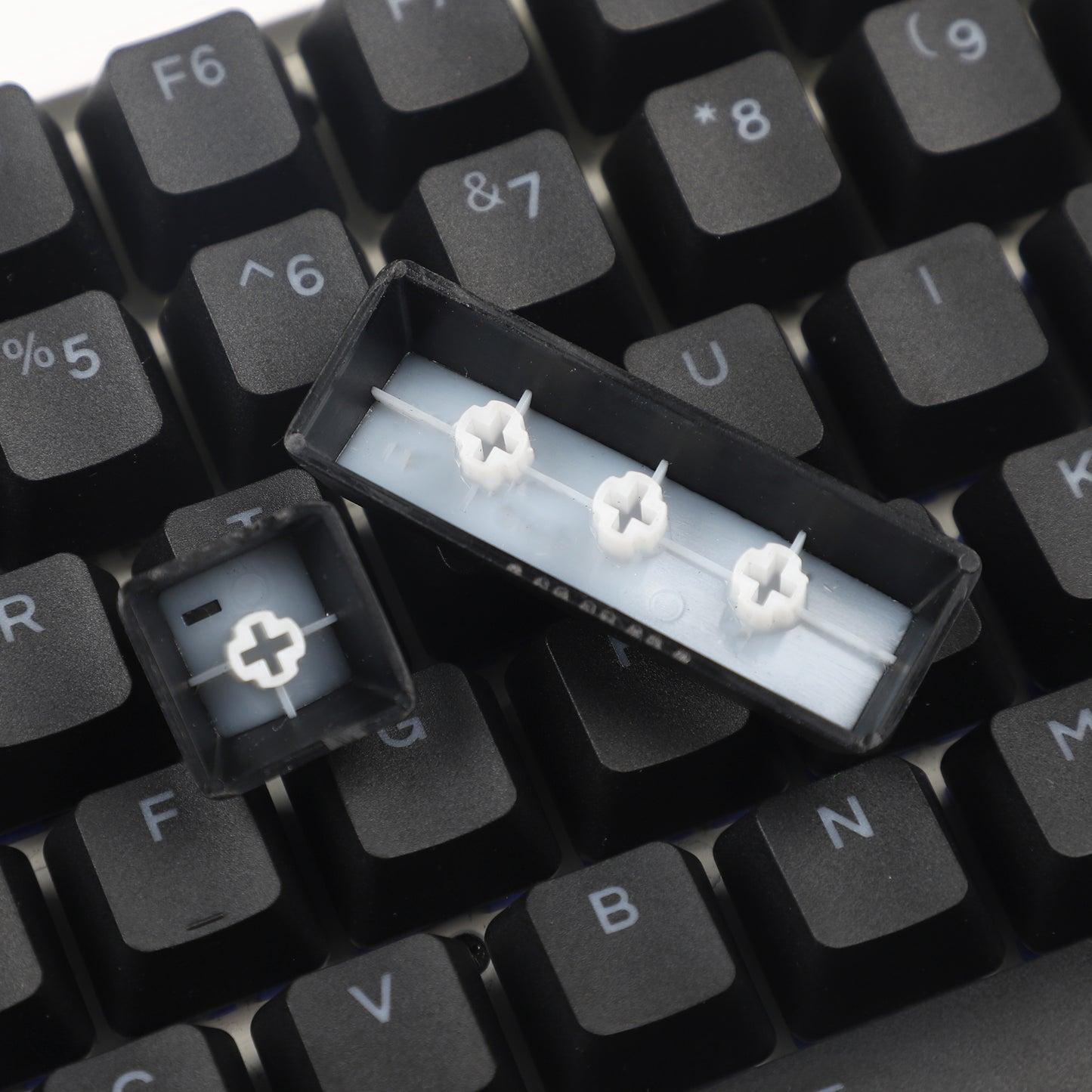 YMDK Black Backlit 122 Keycaps(Double Shot OEM Profile)
