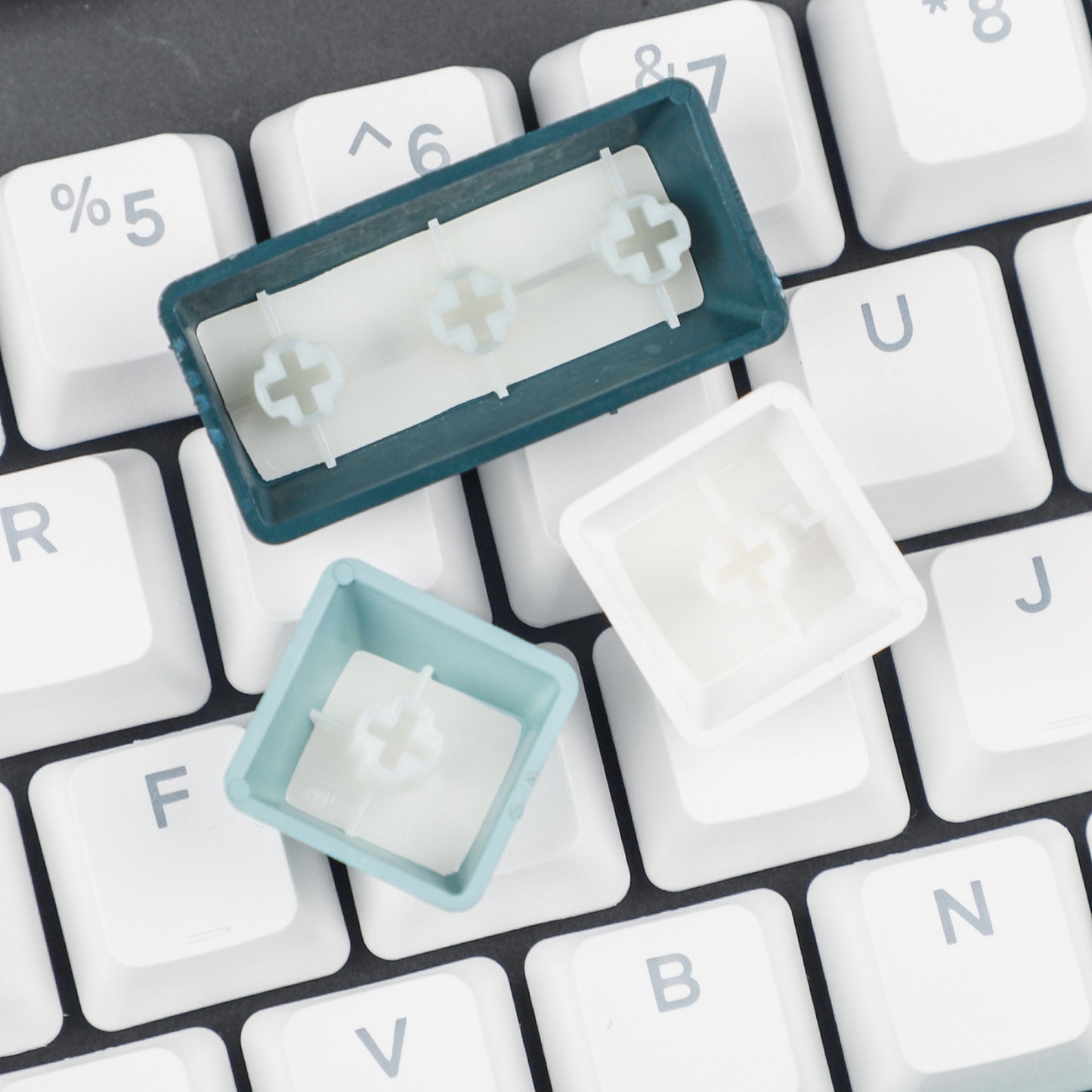YMDK Botanical Backlit 124 Keycaps(Double Shot OEM Profile/104 87 84 68 Using)