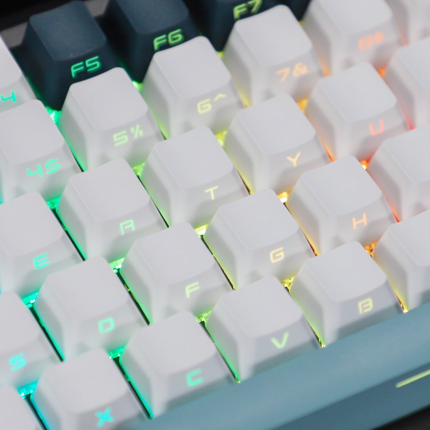 YMDK Botanical Sidelit 134 Keycaps(Double Shot OEM Profile/104 96 87 84 68 Using)