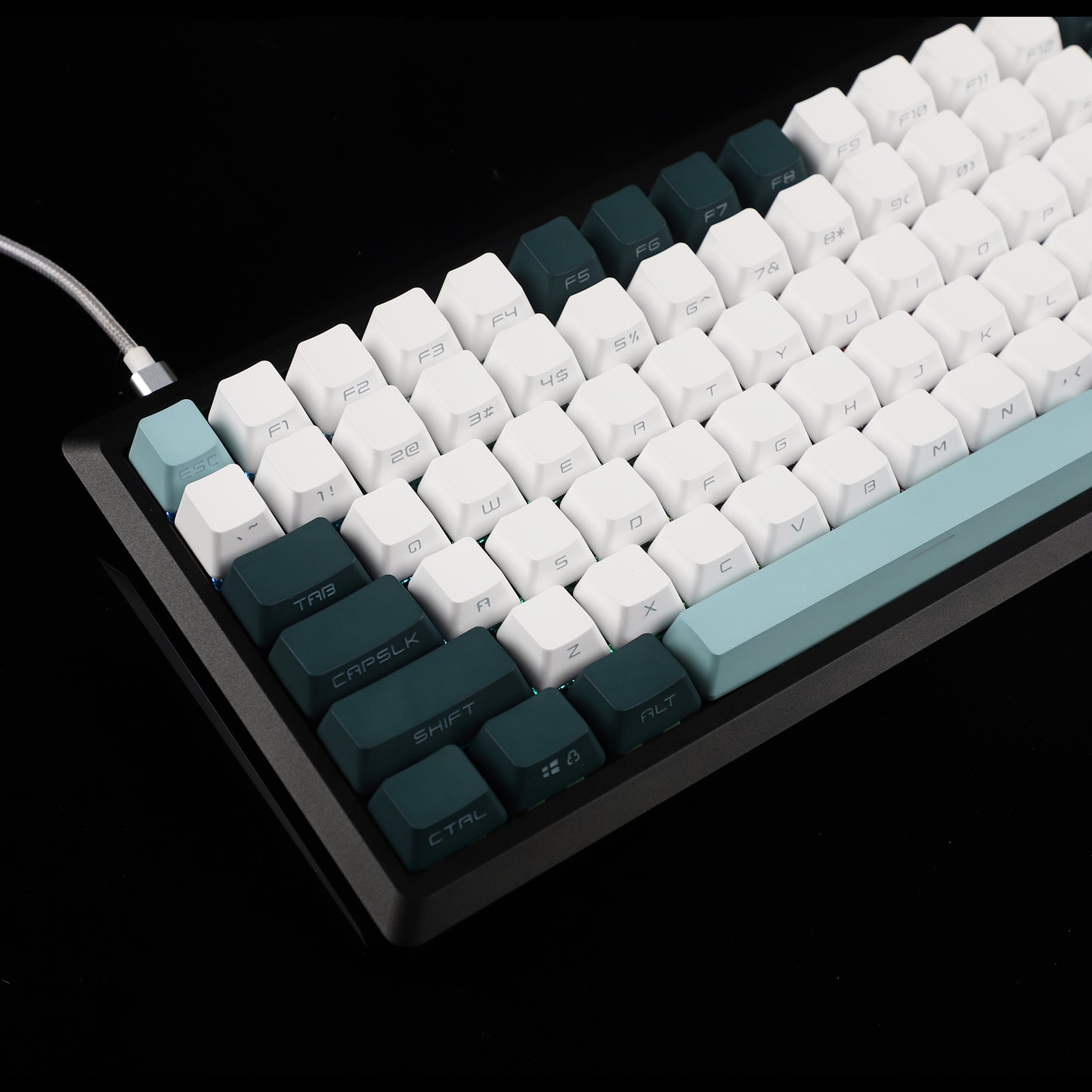 YMDK Botanical Sidelit 134 Keycaps(Double Shot OEM Profile/104 96 87 84 68 Using)