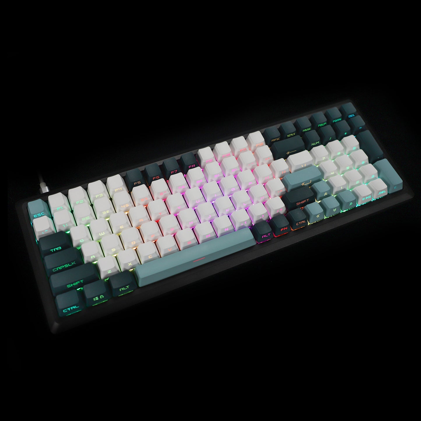 YMDK Botanical Sidelit 134 Keycaps(Double Shot OEM Profile/104 96 87 84 68 Using)