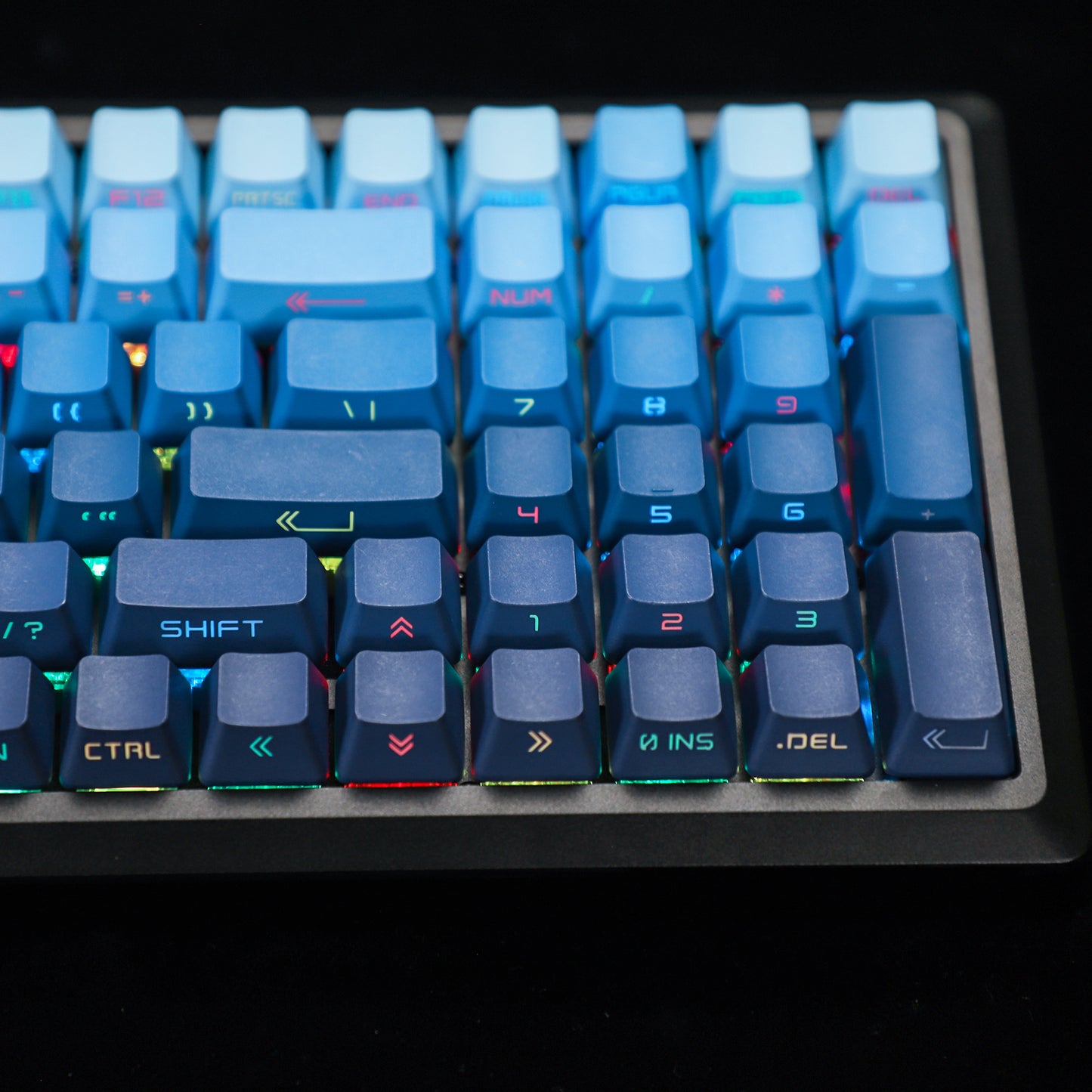 YMDK Moonrise Sidelit 134 Keycaps(Double Shot OEM Profile/108 TKL 61 65% NJ80 NCR80 84 96 Using)