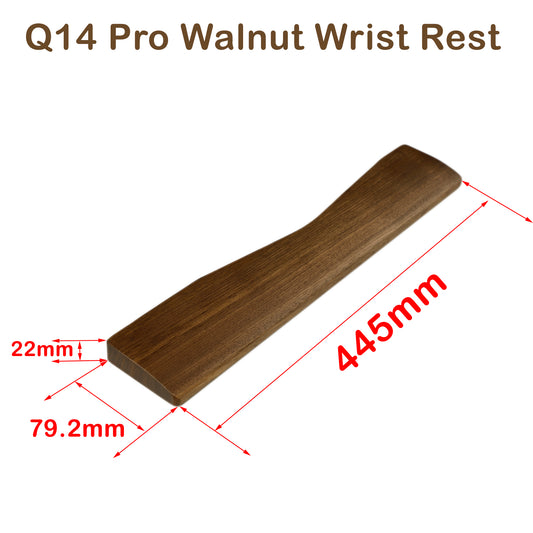 Wooden Wrist Rest Solid Wood Walnut For Keychron Q14 Pro